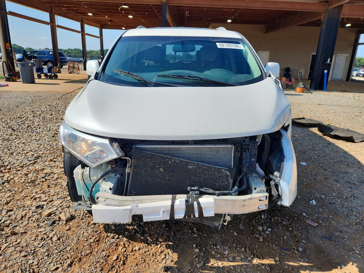 2013 Nissan Quest 3.5 S White vin: JN8AE2KPXD9071188