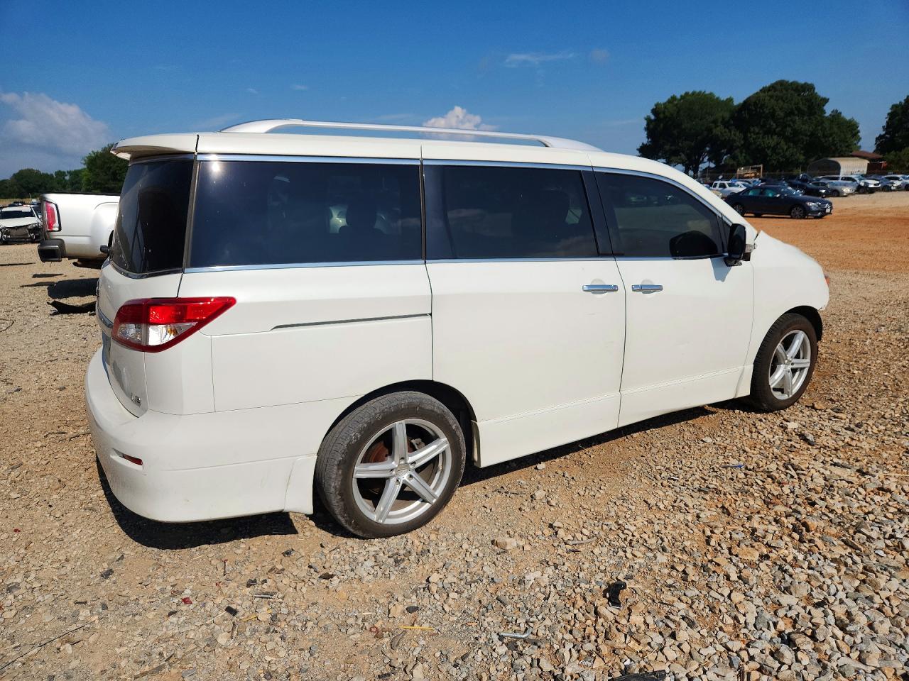 2013 Nissan Quest 3.5 S White vin: JN8AE2KPXD9071188