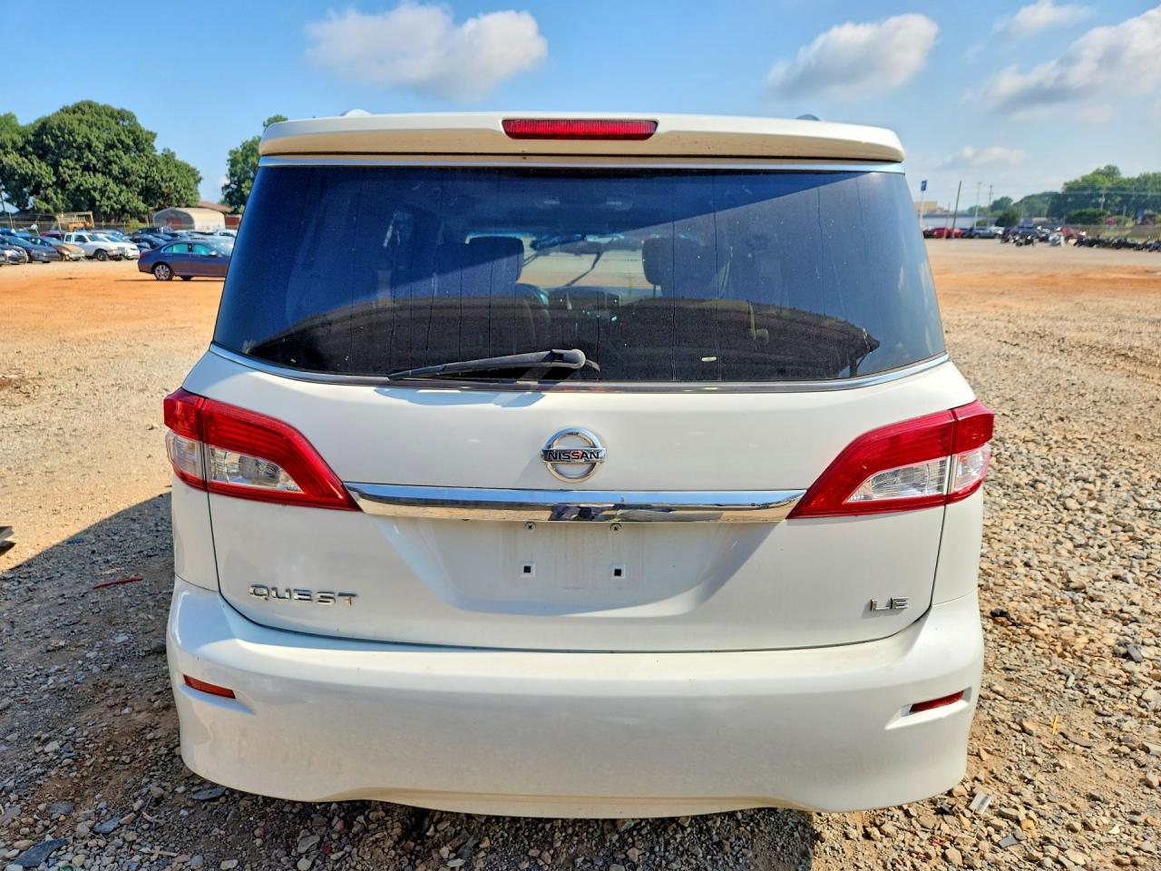 2013 Nissan Quest 3.5 S White vin: JN8AE2KPXD9071188