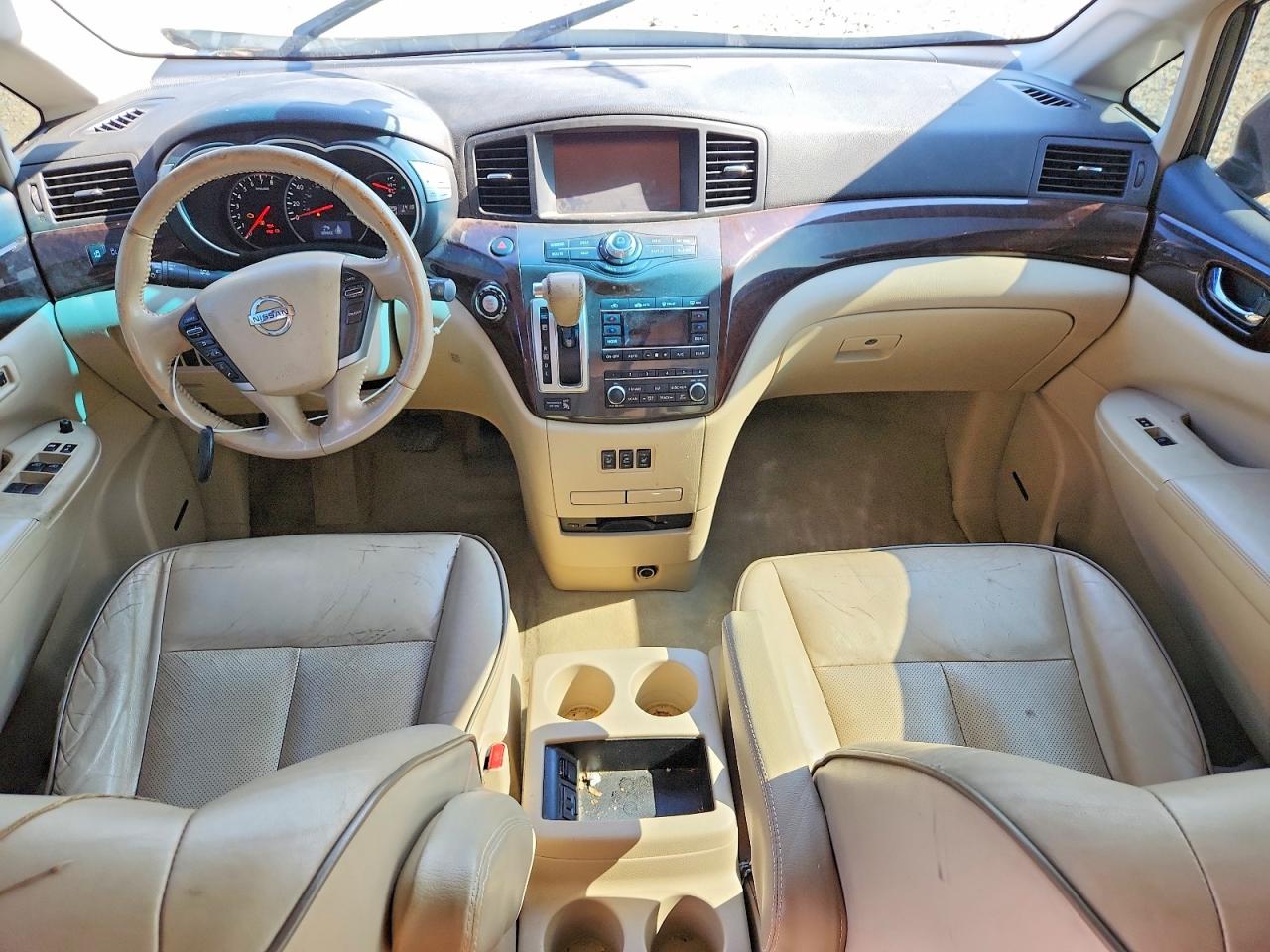 2013 Nissan Quest 3.5 S White vin: JN8AE2KPXD9071188