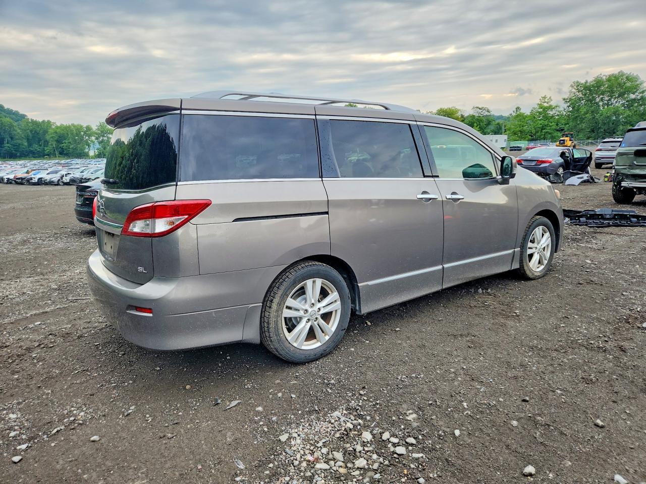 2014 Nissan Quest 3.5 Sl Gray vin: JN8AE2KPXE9100254