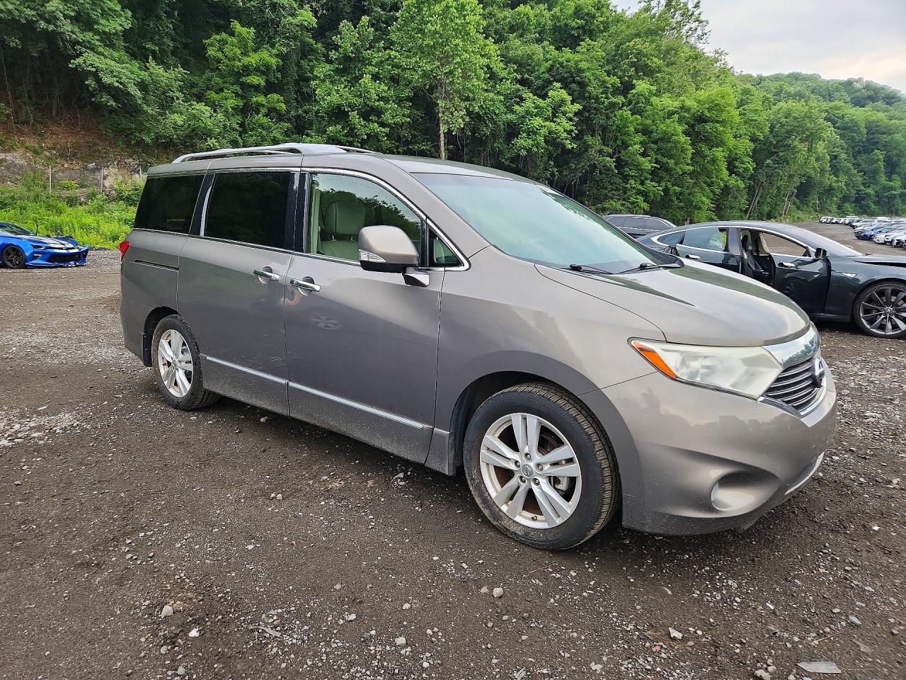 2014 Nissan Quest 3.5 Sl Gray vin: JN8AE2KPXE9100254