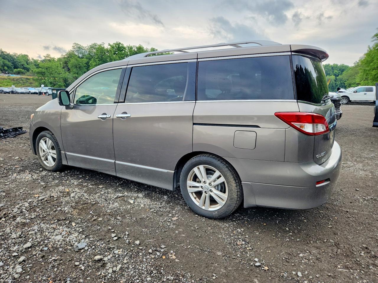 2014 Nissan Quest 3.5 Sl Gray vin: JN8AE2KPXE9100254