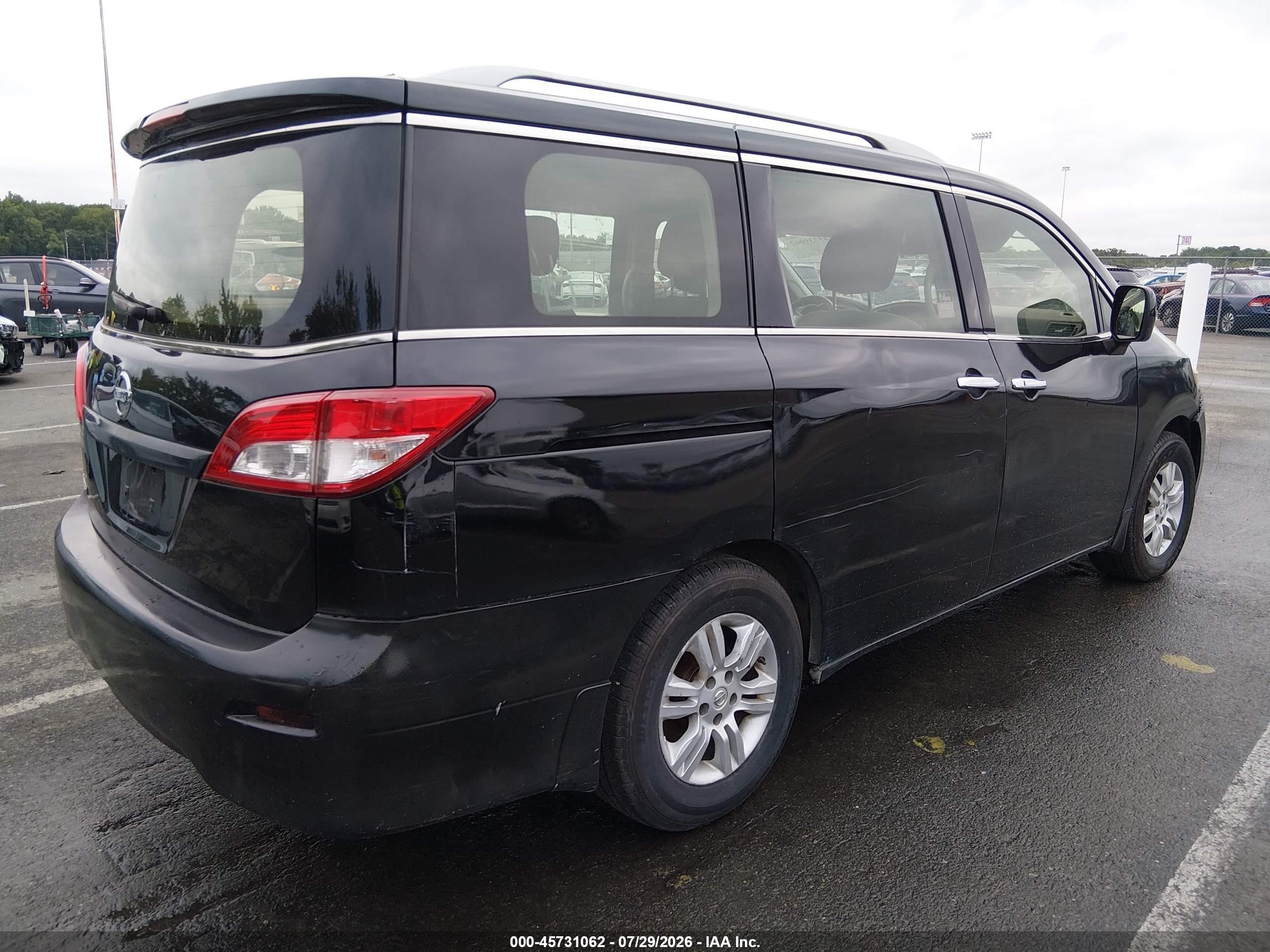 2014 Nissan Quest Le/s/sl/sv Black vin: JN8AE2KPXE9102912