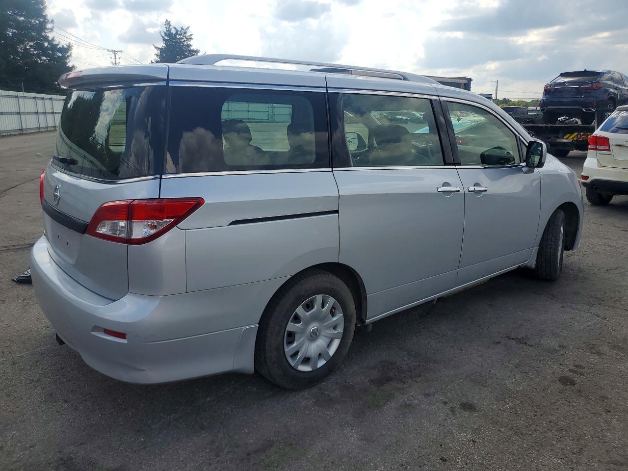 2014 Nissan Quest 3.5 S Серебряный vin: JN8AE2KPXE9104689