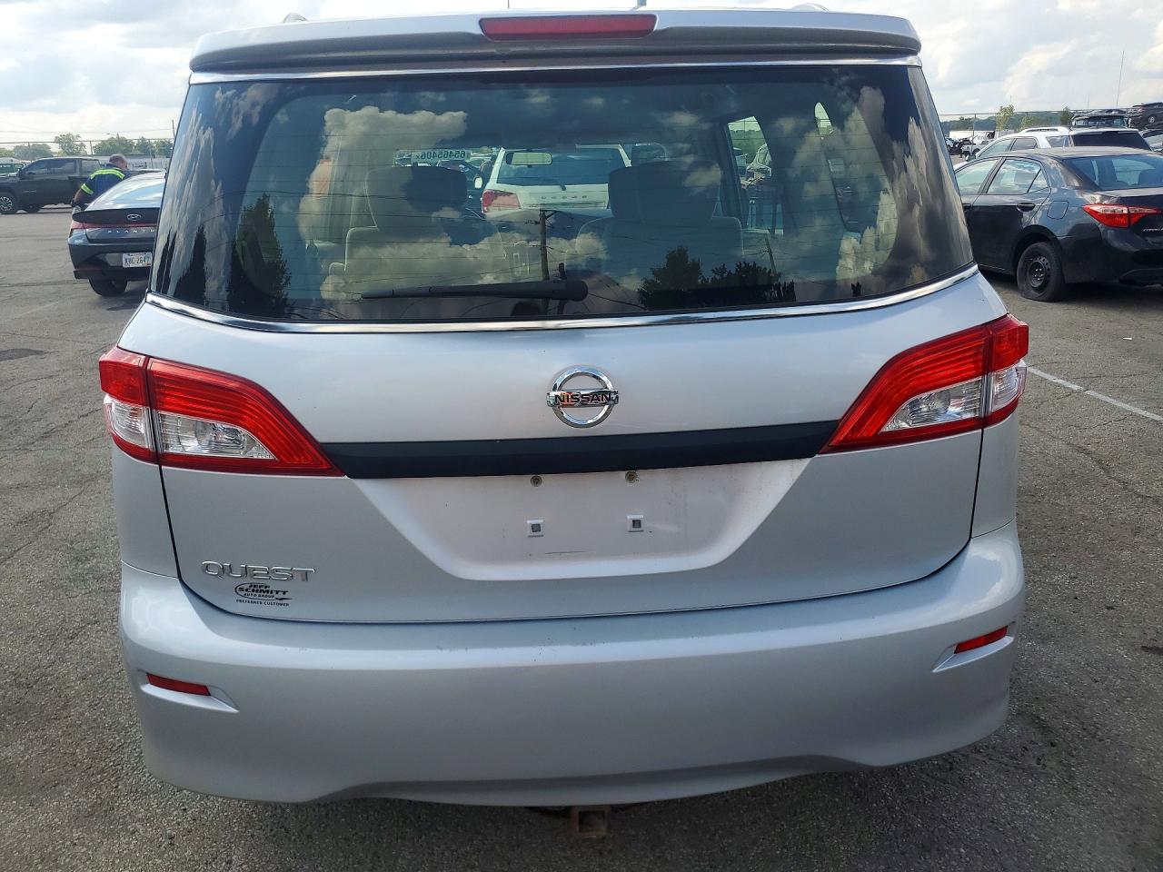 2014 Nissan Quest 3.5 S Серебряный vin: JN8AE2KPXE9104689