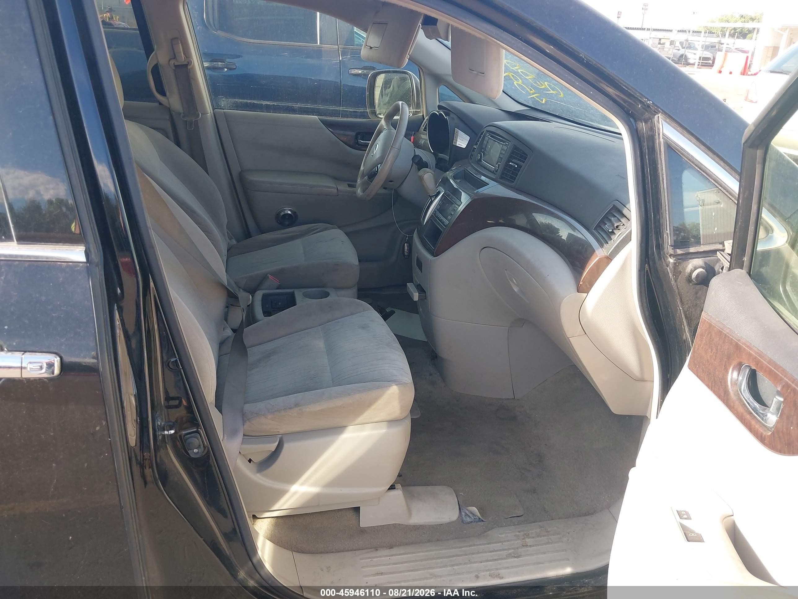 2015 Nissan Quest Platinum/s/sl/sv Black vin: JN8AE2KPXF9125334