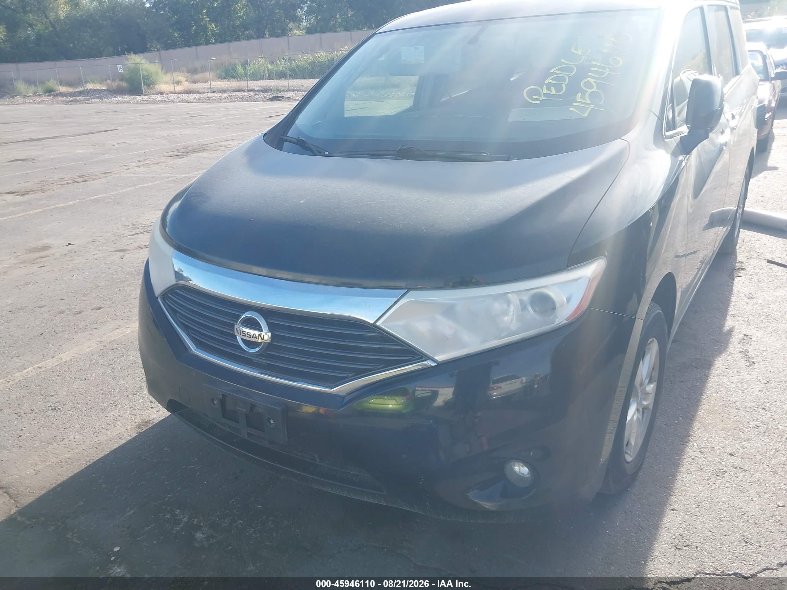 2015 Nissan Quest Platinum/s/sl/sv Black vin: JN8AE2KPXF9125334