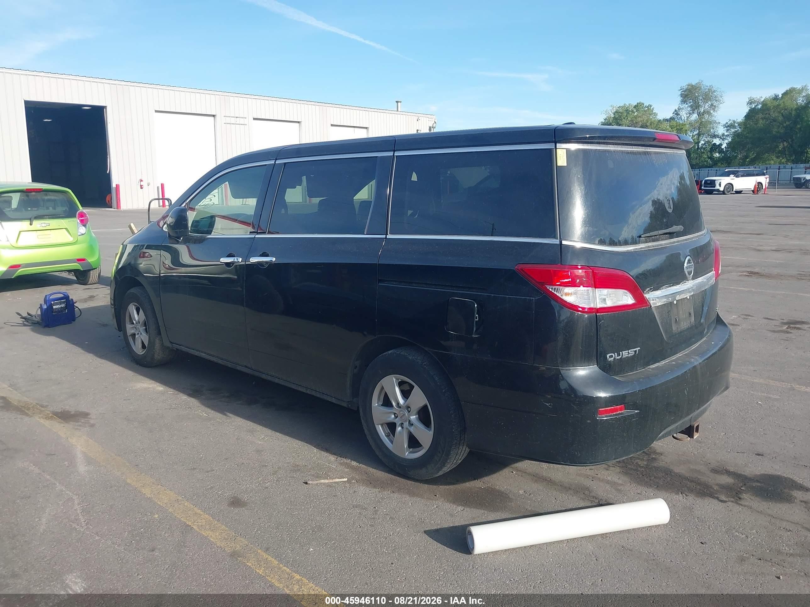 2015 Nissan Quest Platinum/s/sl/sv Black vin: JN8AE2KPXF9125334
