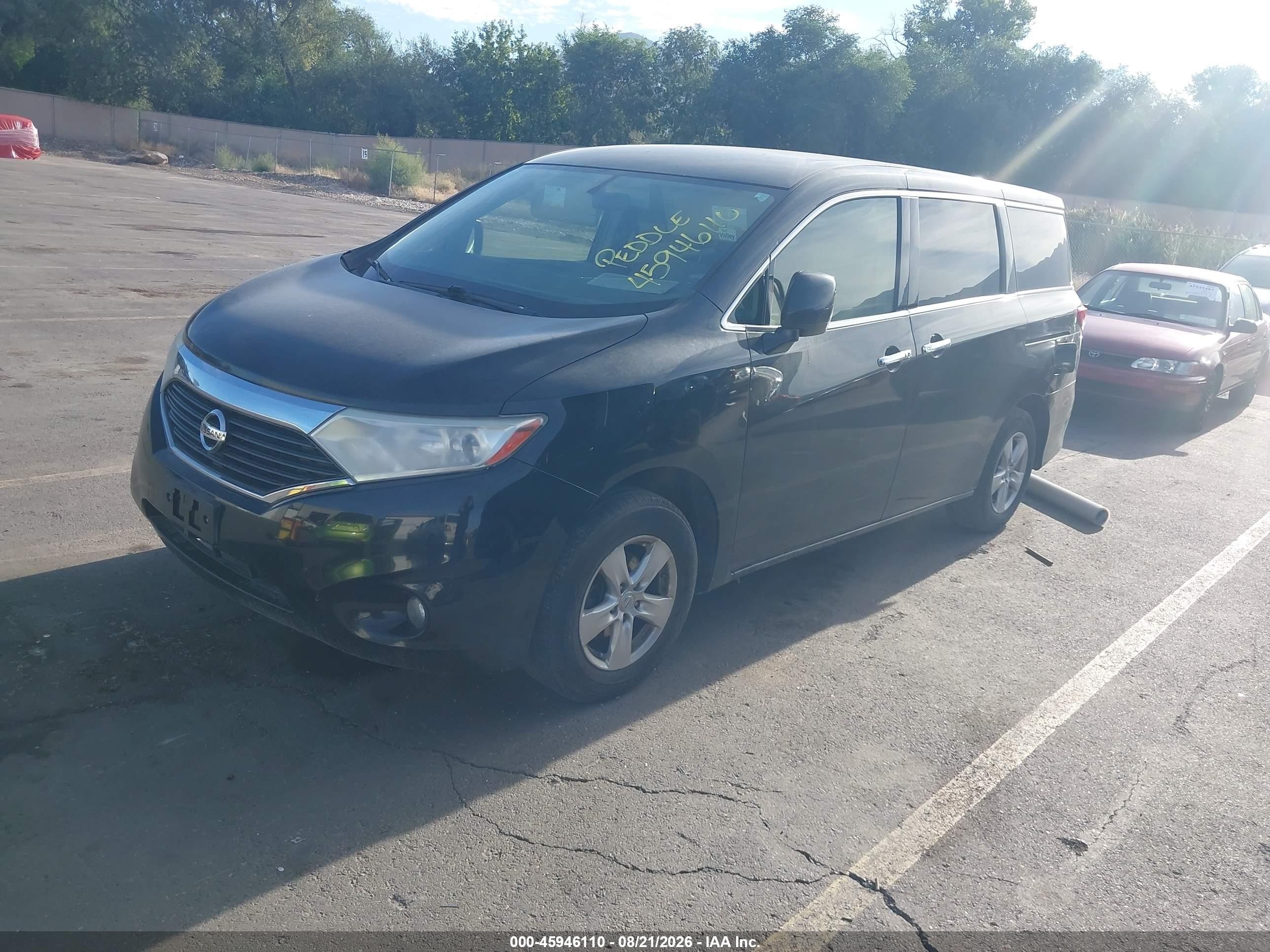 2015 Nissan Quest Platinum/s/sl/sv Black vin: JN8AE2KPXF9125334