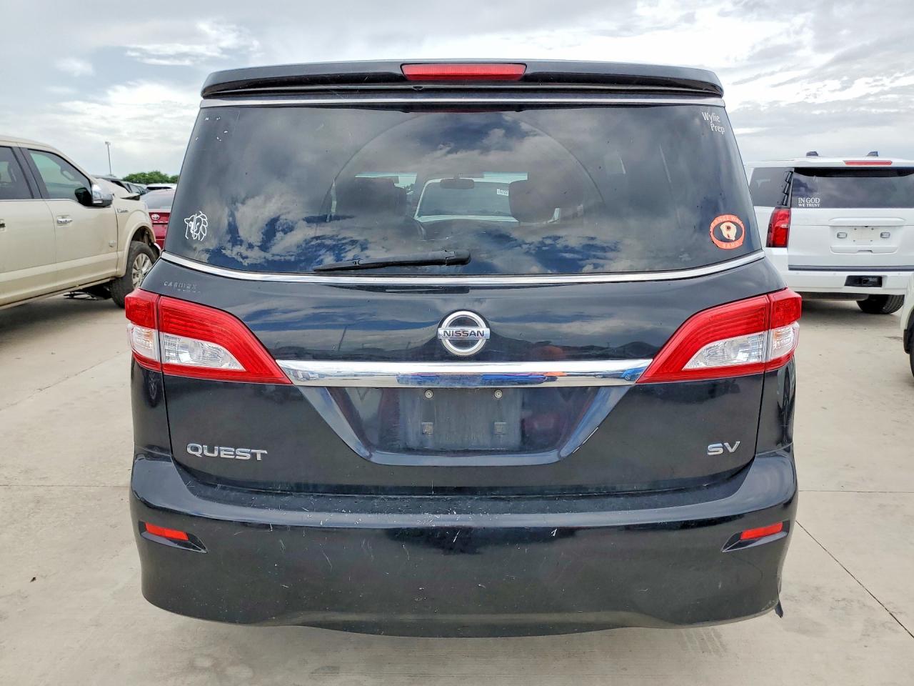 2015 Nissan Quest 3.5 Sv Black vin: JN8AE2KPXF9128606