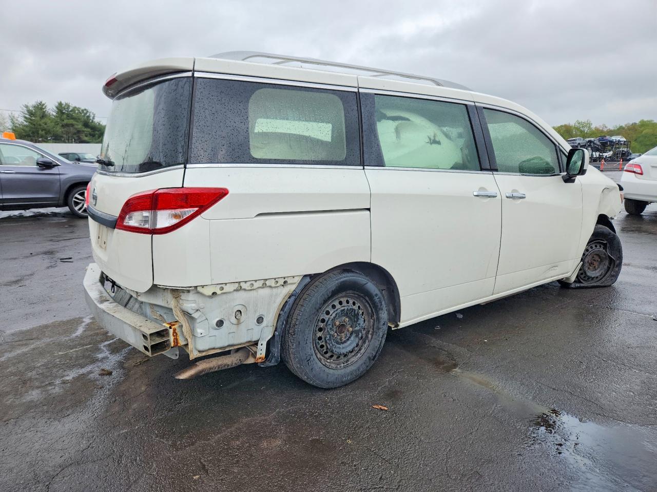 2015 Nissan Quest 3.5 S Белый vin: JN8AE2KPXF9129206