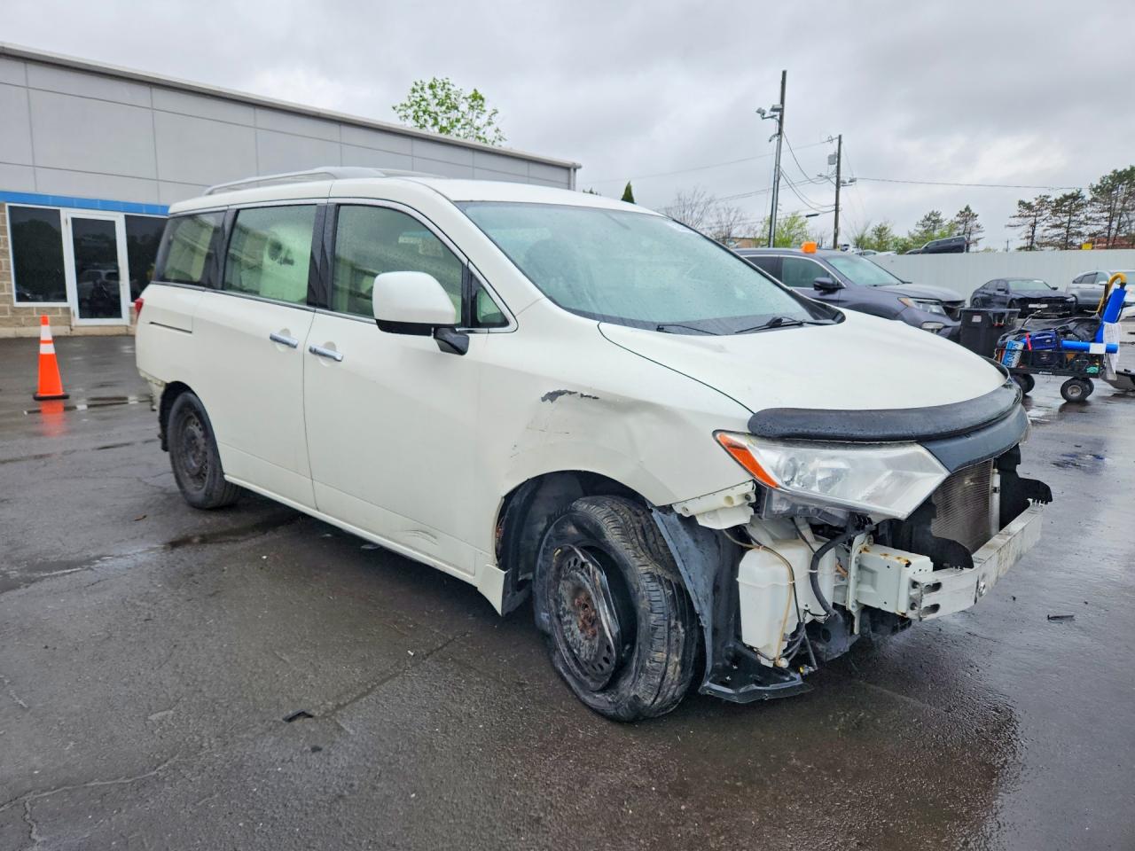 2015 Nissan Quest 3.5 S Белый vin: JN8AE2KPXF9129206