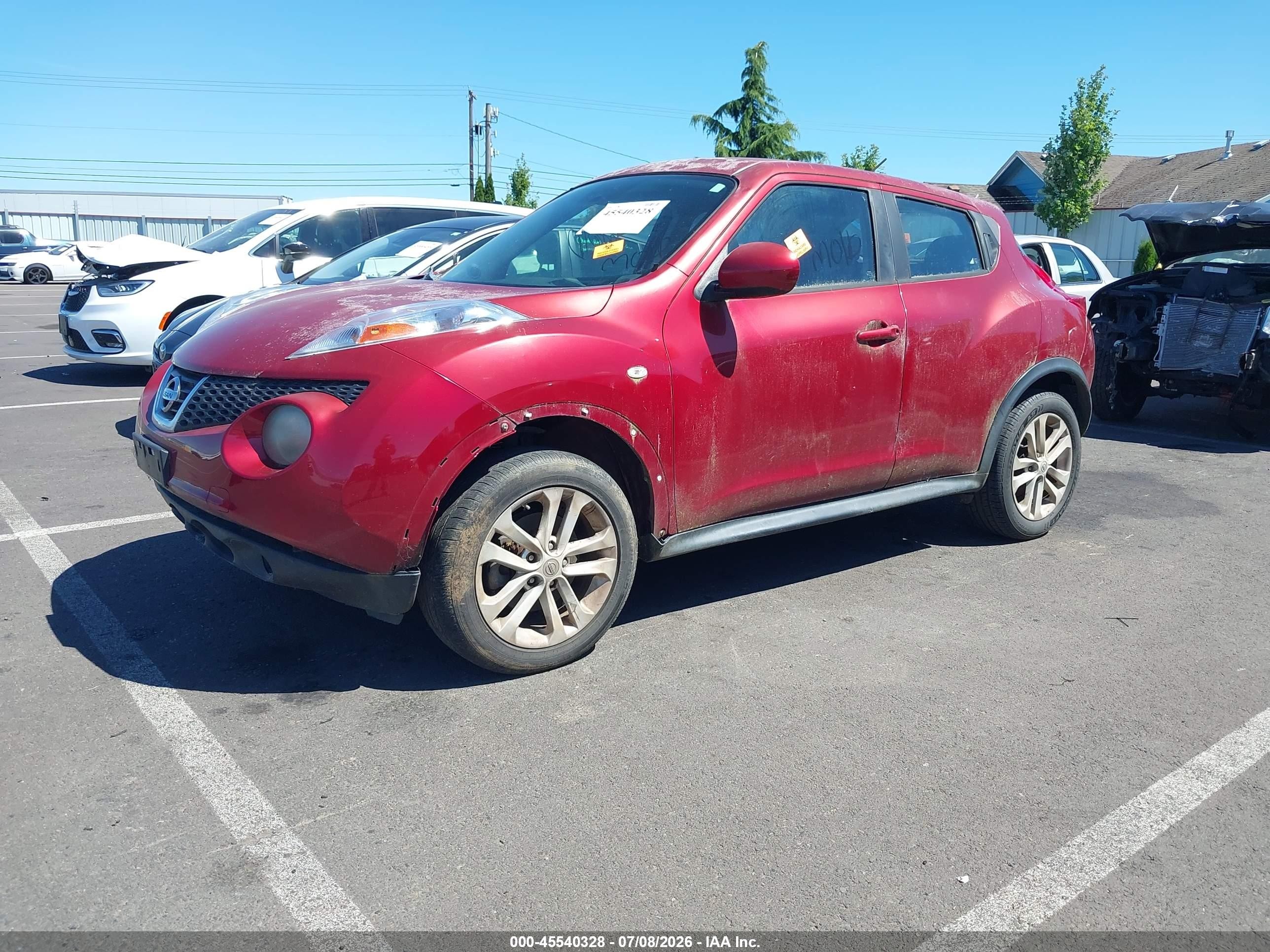 2012 Nissan Juke S Red vin: JN8AF5MR0CT109073
