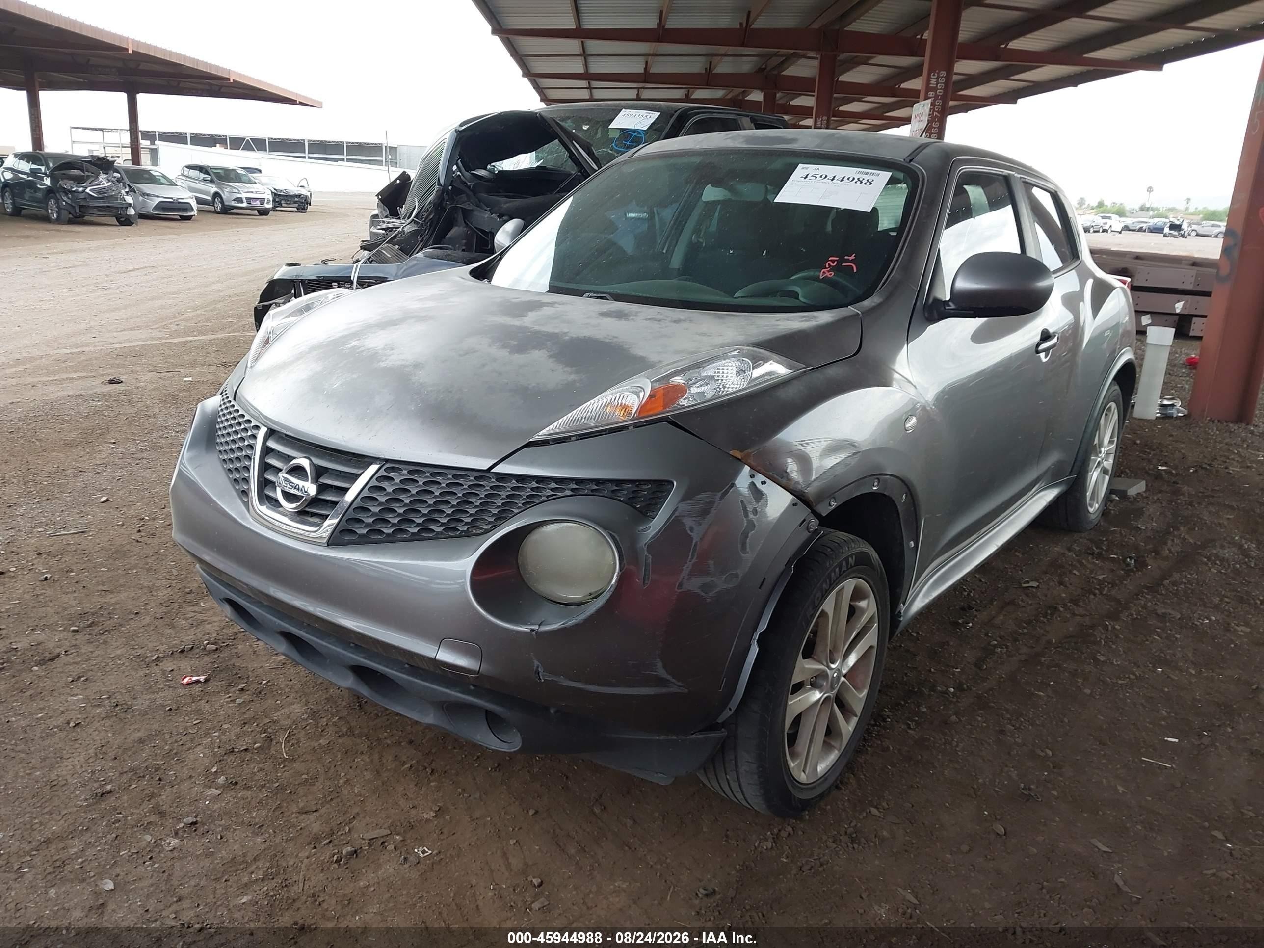 2013 Nissan Juke S Gray vin: JN8AF5MR0DT207571