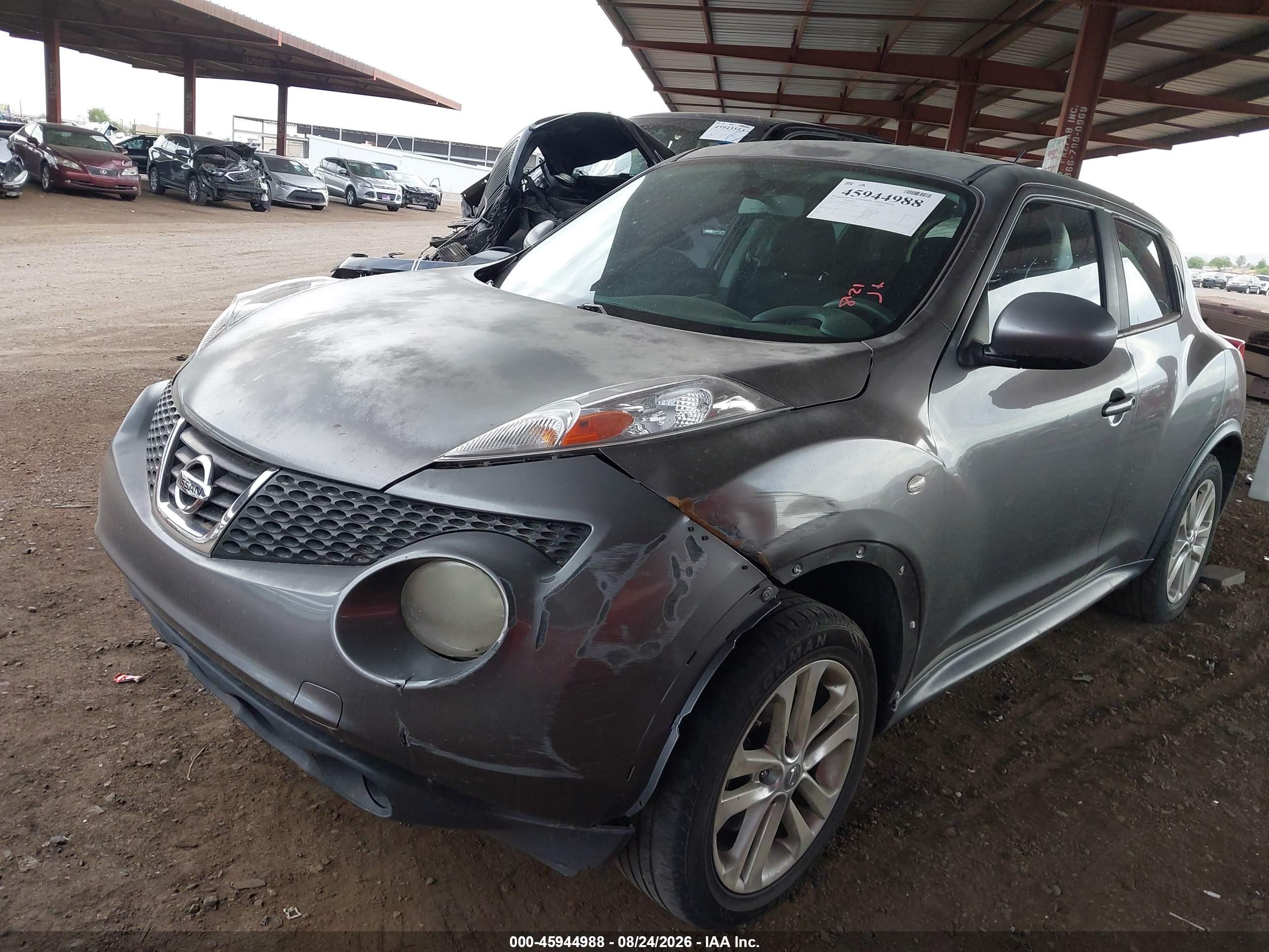 2013 Nissan Juke S Gray vin: JN8AF5MR0DT207571