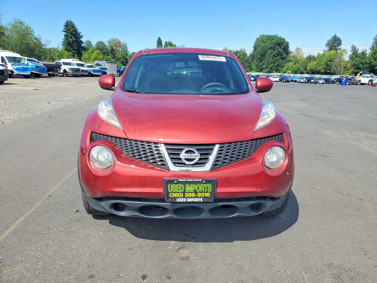 2013 Nissan Juke S Burgundy vin: JN8AF5MR0DT212818