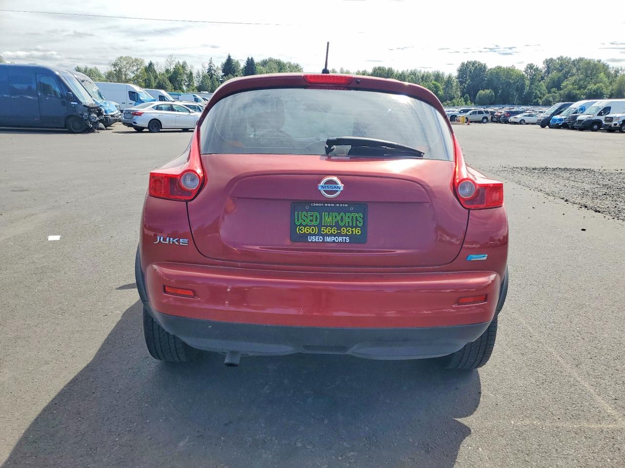 2013 Nissan Juke S Burgundy vin: JN8AF5MR0DT212818