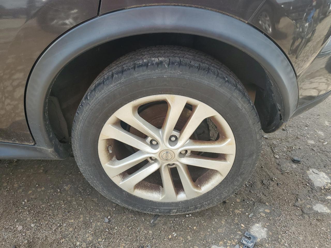 2013 Nissan Juke S Black vin: JN8AF5MR0DT218344 Damage: Left Rear Wheel, Curb Rash, 4 to 5 inches
