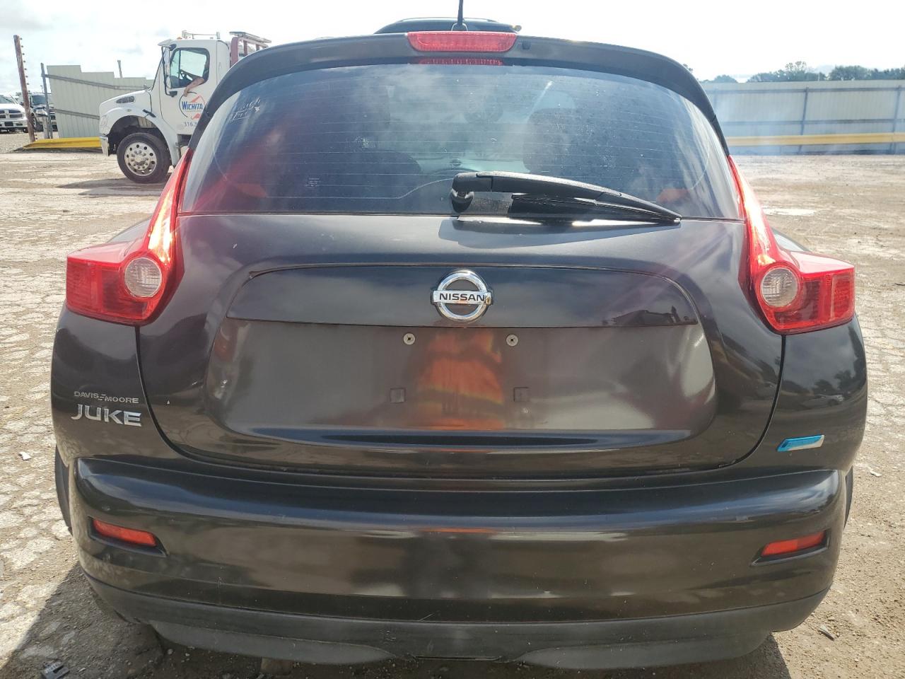 2013 Nissan Juke S Black vin: JN8AF5MR0DT218344 Damage: Rear Bumper, Previous Repair, Substd Orange Peel