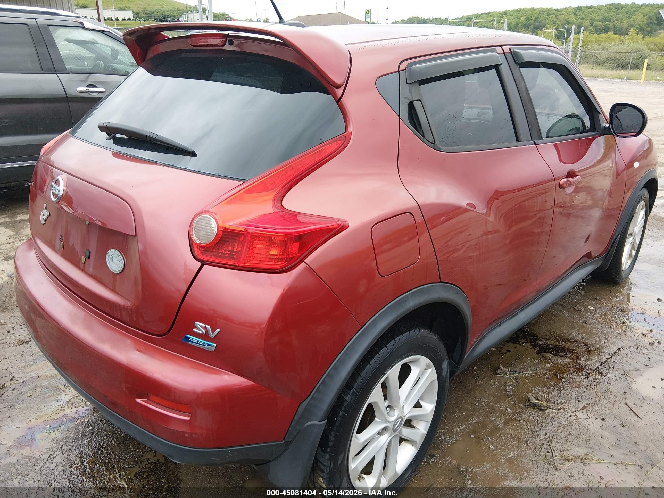 2013 Nissan Juke Sv Red vin: JN8AF5MR0DT220952