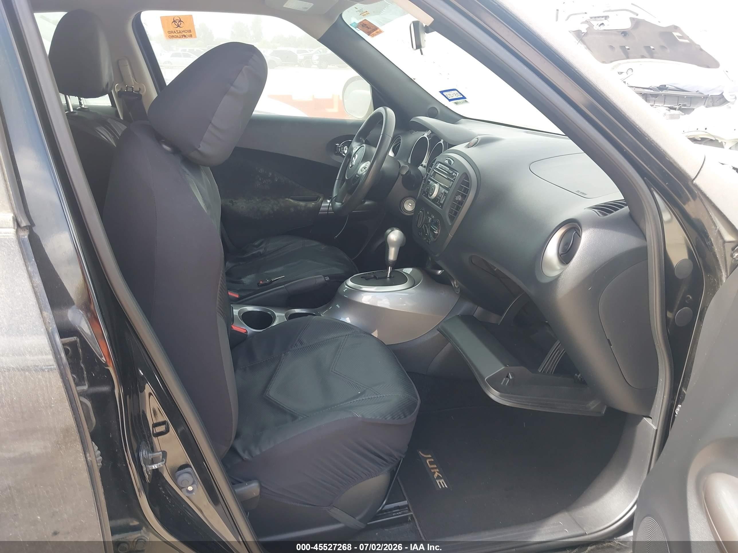 2013 Nissan Juke S Black vin: JN8AF5MR0DT222832