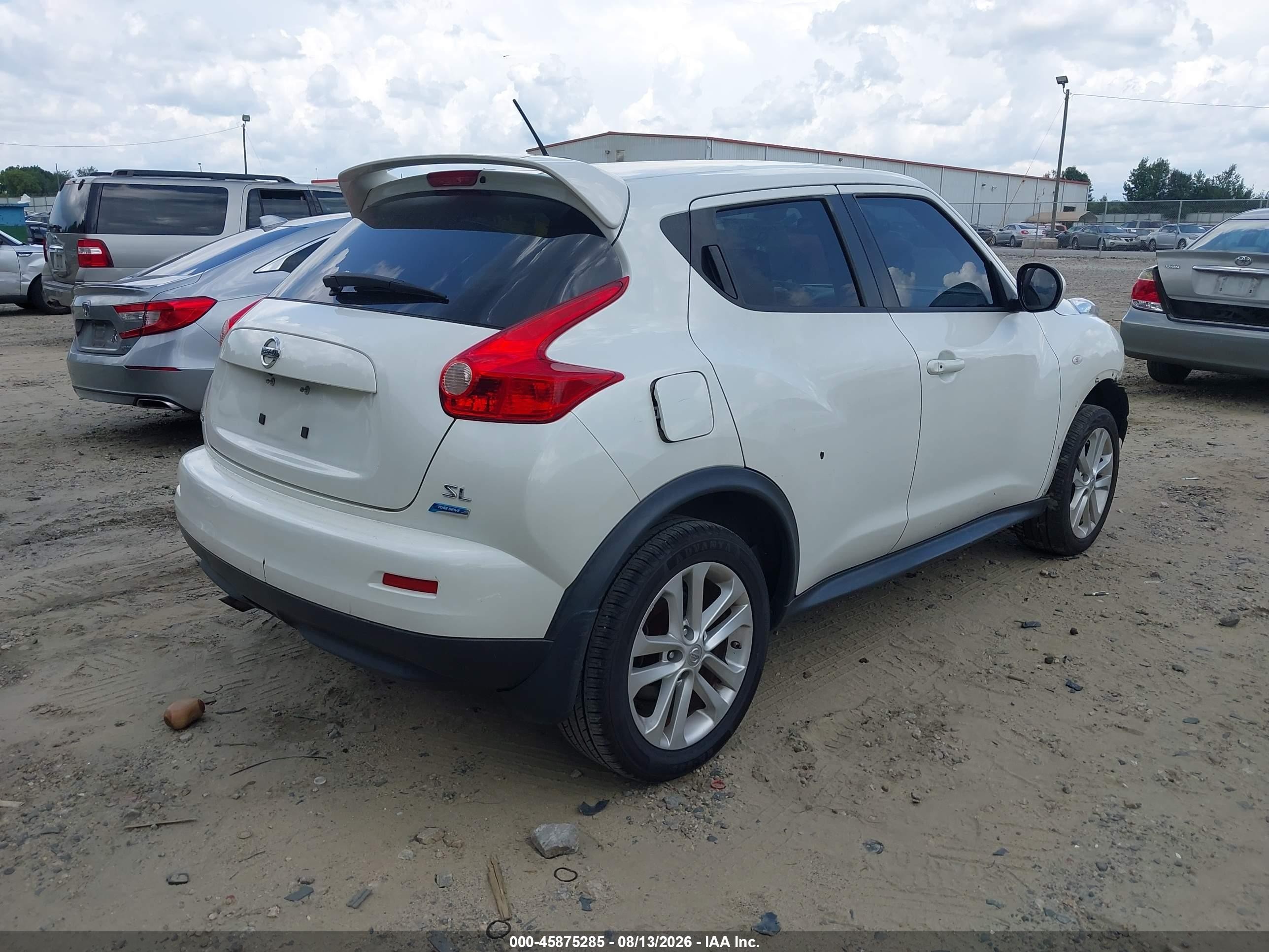 2014 Nissan Juke Sl White vin: JN8AF5MR0ET452694