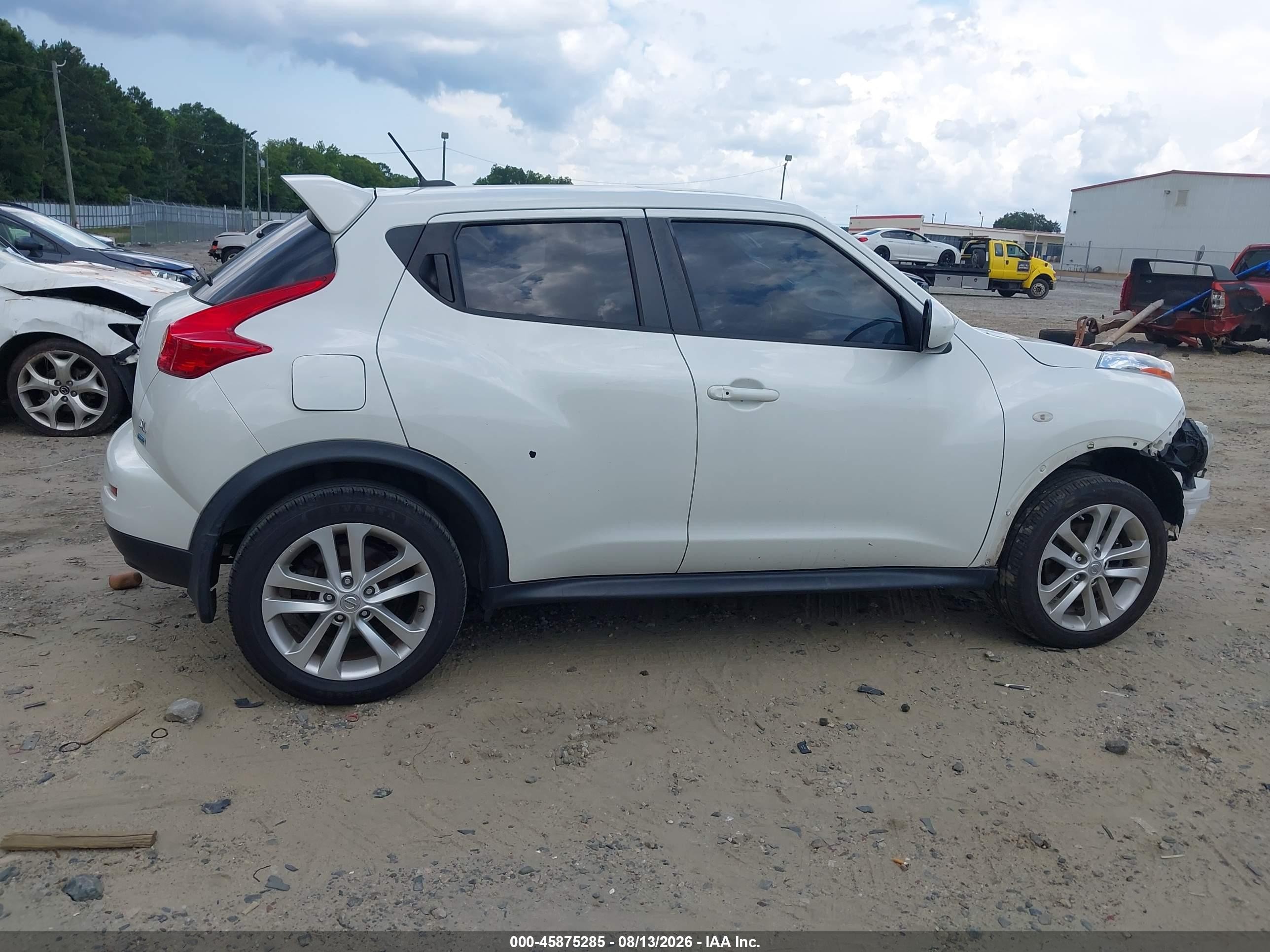 2014 Nissan Juke Sl White vin: JN8AF5MR0ET452694