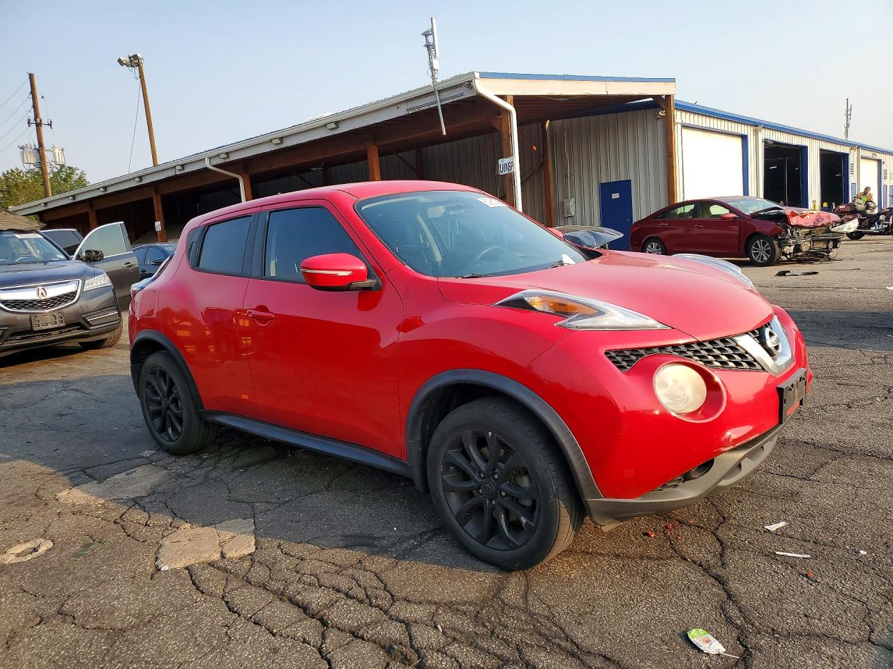 2015 Nissan Juke S Red vin: JN8AF5MR0FT502706