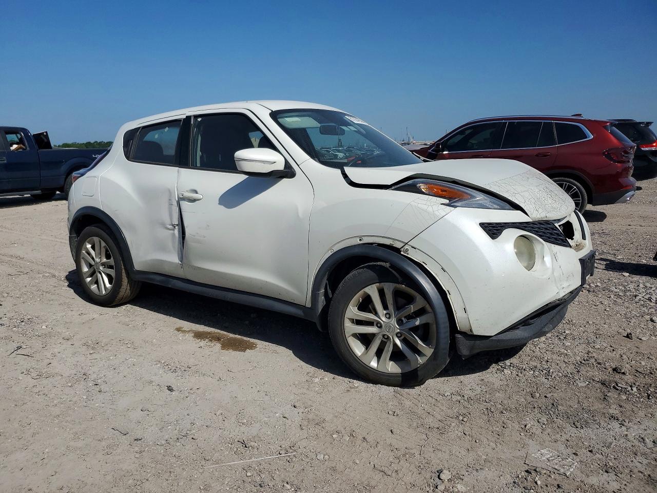 2015 Nissan Juke S Белый vin: JN8AF5MR0FT505301
