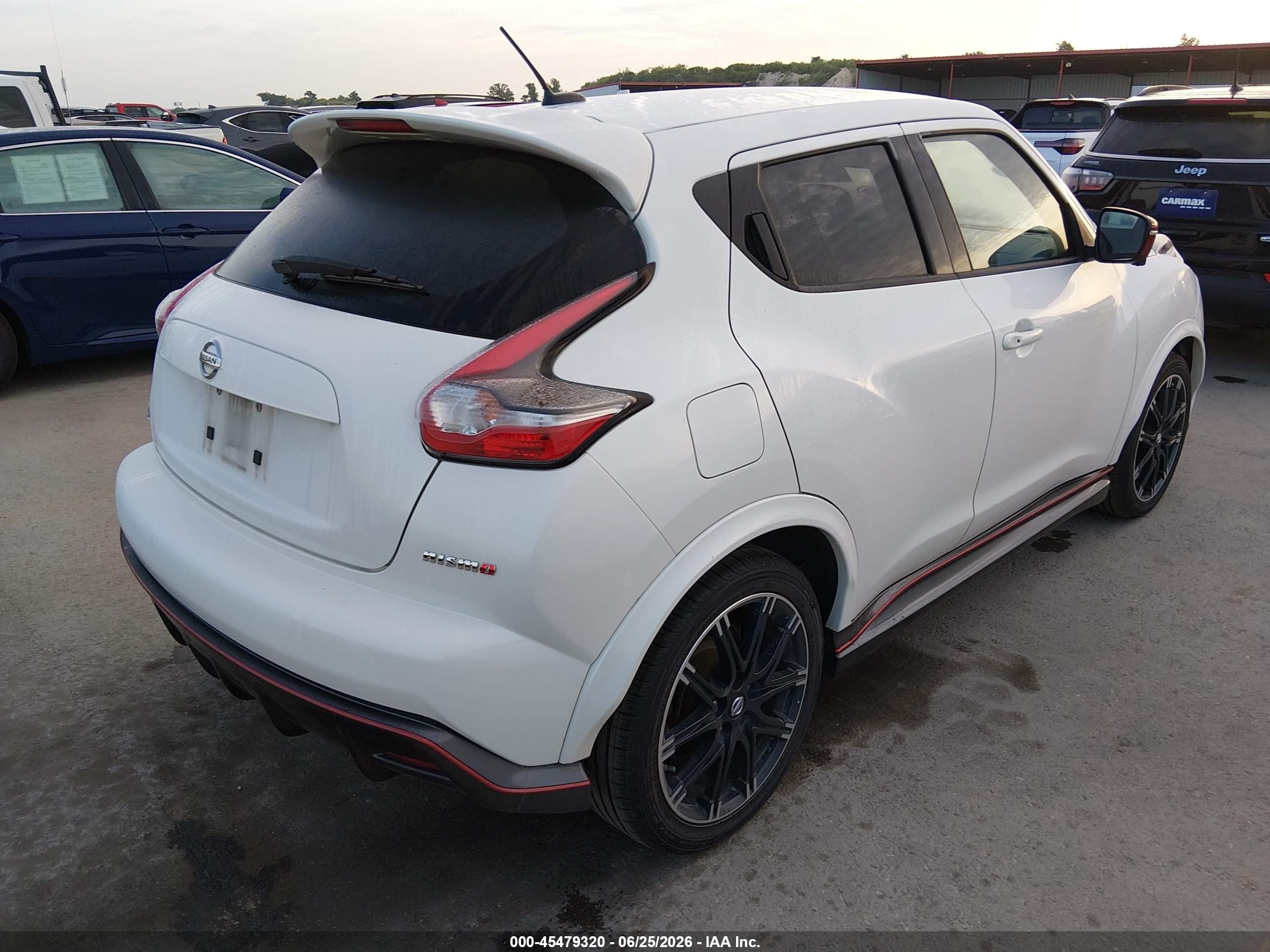 2015 Nissan Juke Nismo White vin: JN8AF5MR0FT508957