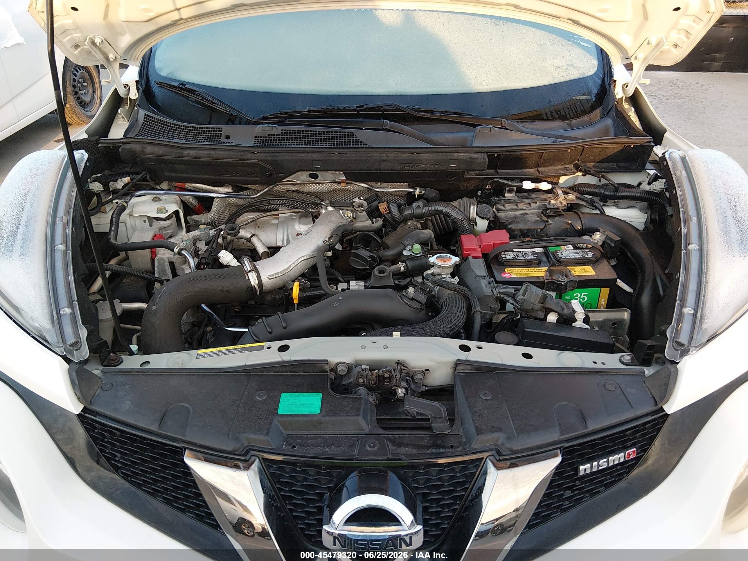 2015 Nissan Juke Nismo White vin: JN8AF5MR0FT508957