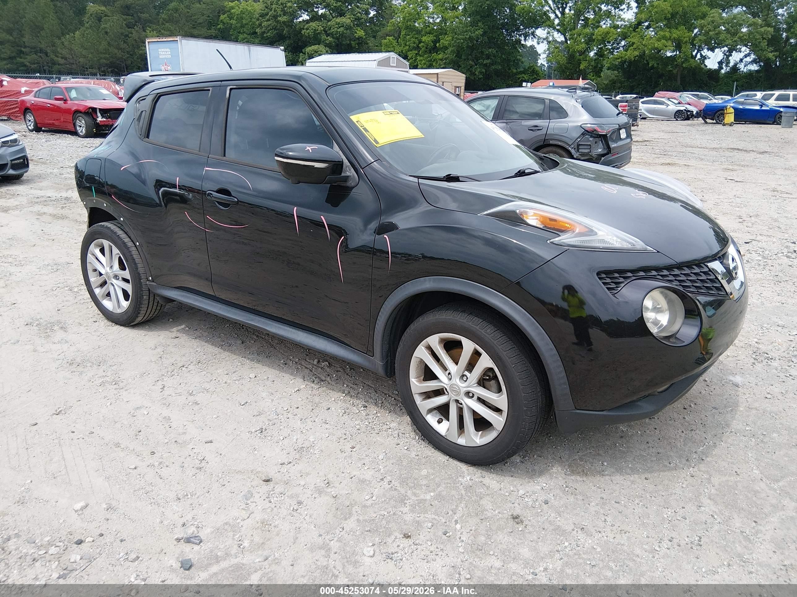2015 Nissan Juke Sl Черный vin: JN8AF5MR0FT509476