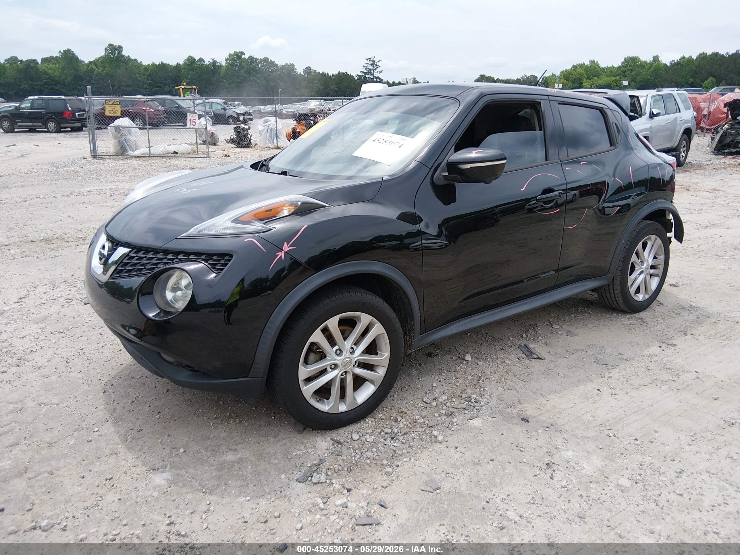 2015 Nissan Juke Sl Черный vin: JN8AF5MR0FT509476