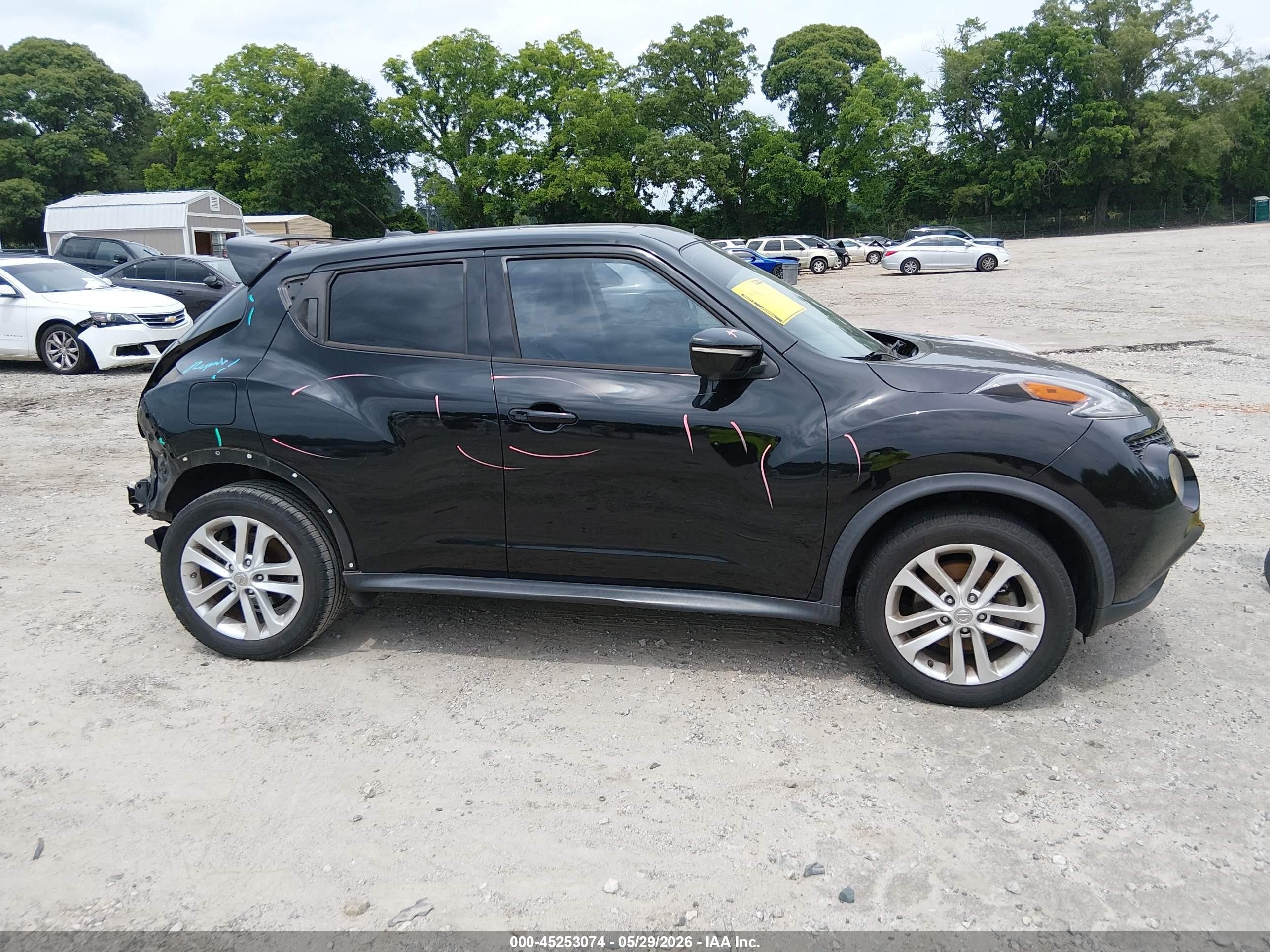 2015 Nissan Juke Sl Черный vin: JN8AF5MR0FT509476