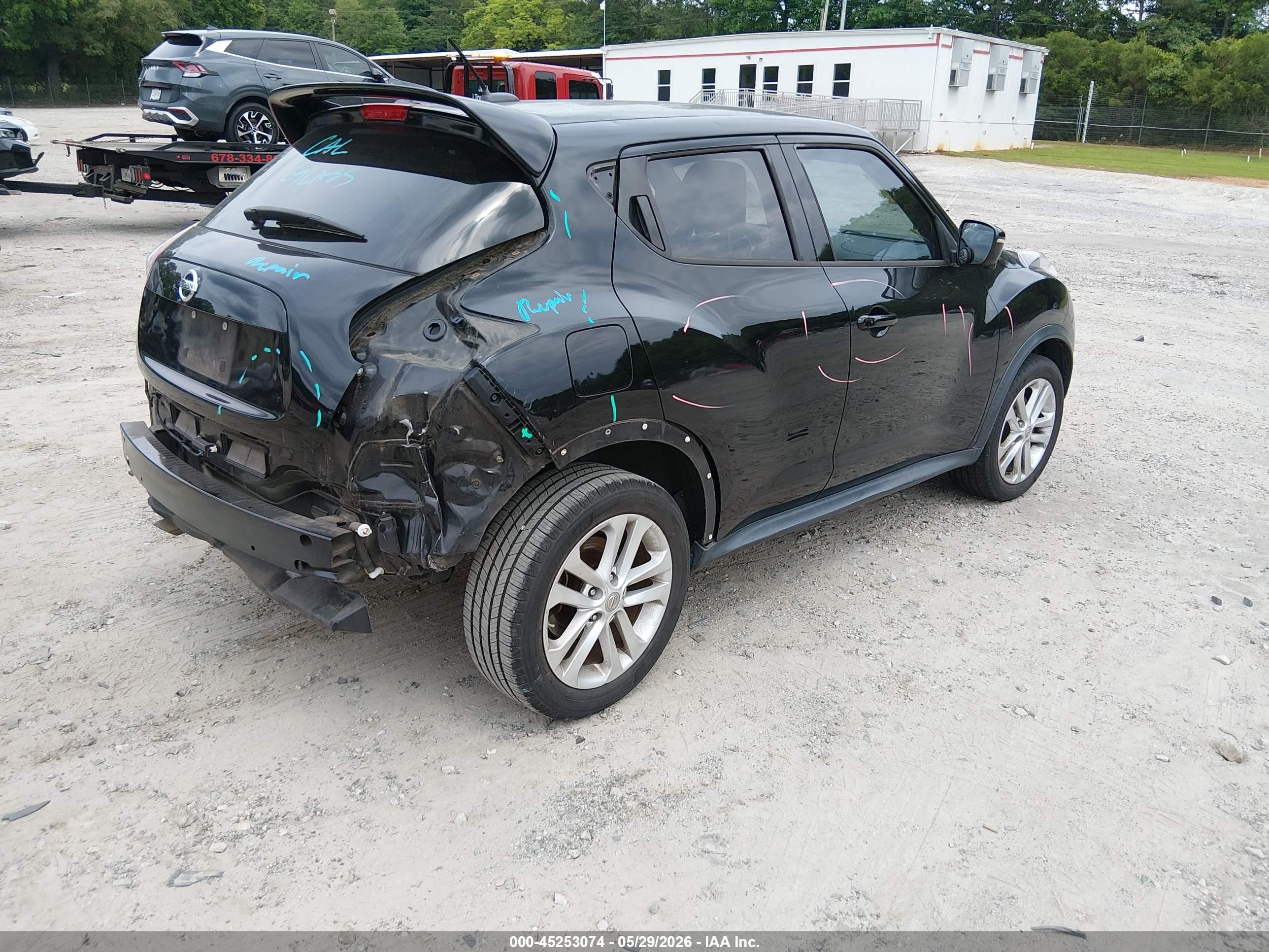2015 Nissan Juke Sl Черный vin: JN8AF5MR0FT509476