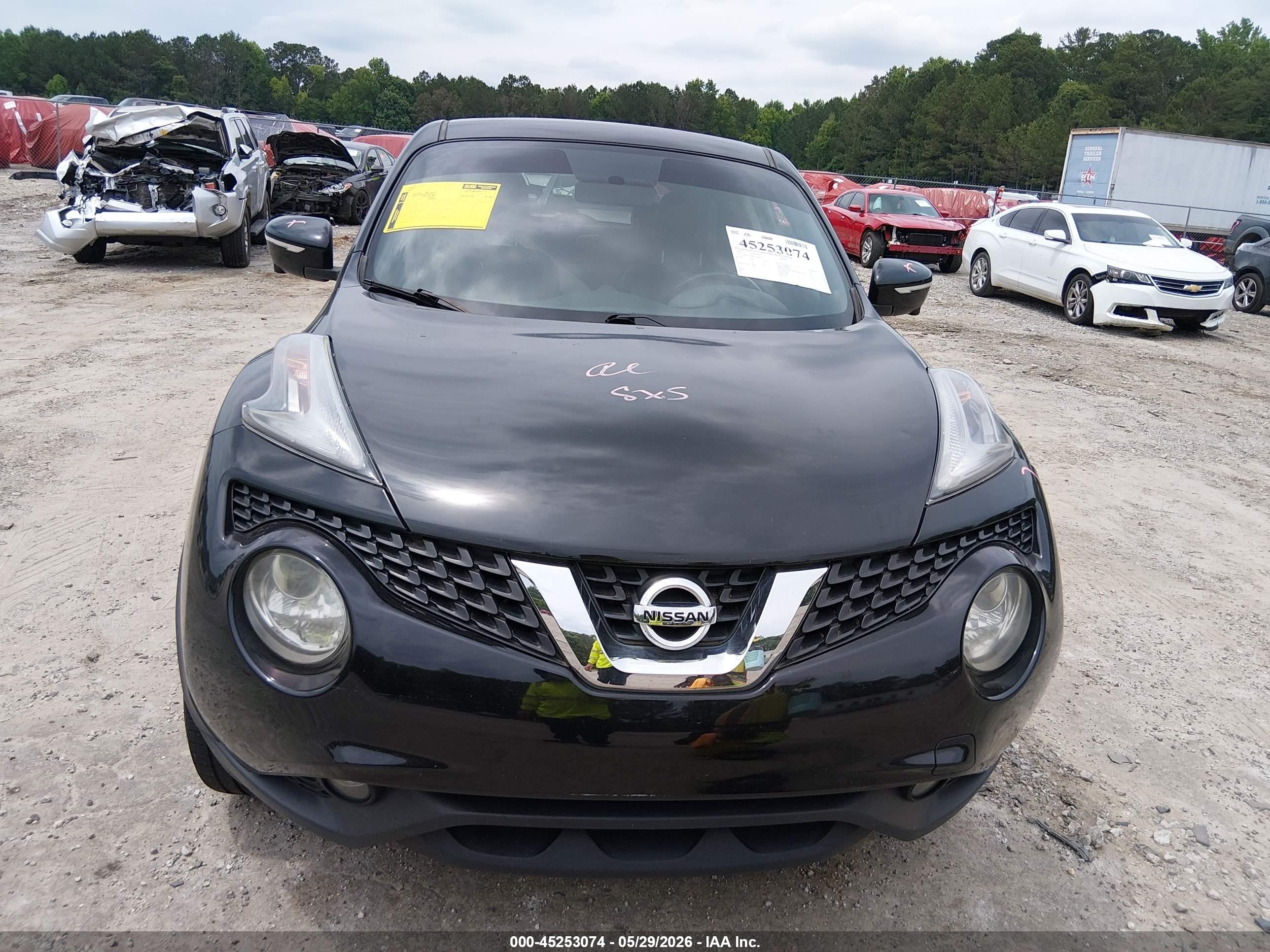 2015 Nissan Juke Sl Черный vin: JN8AF5MR0FT509476