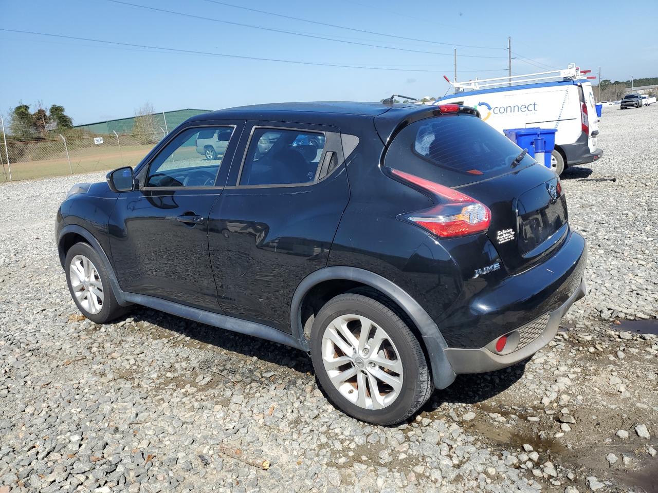 2015 Nissan Juke S Black vin: JN8AF5MR0FT509946 Damage: Left Rear Door, Dent(S) W/ Paint Dmg, 1 To 2 Inches