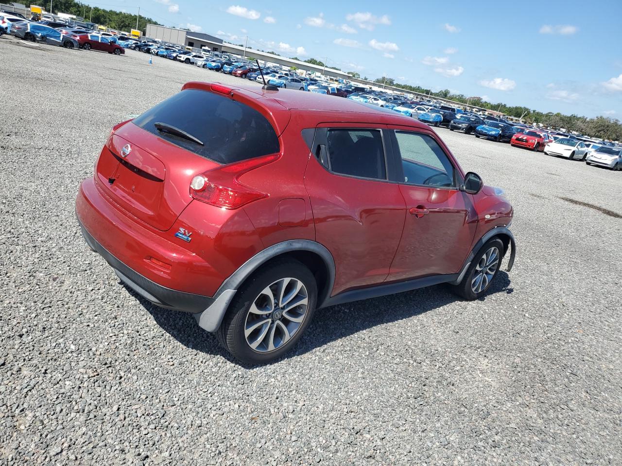 2012 Nissan Juke S Burgundy vin: JN8AF5MR1CT101788
