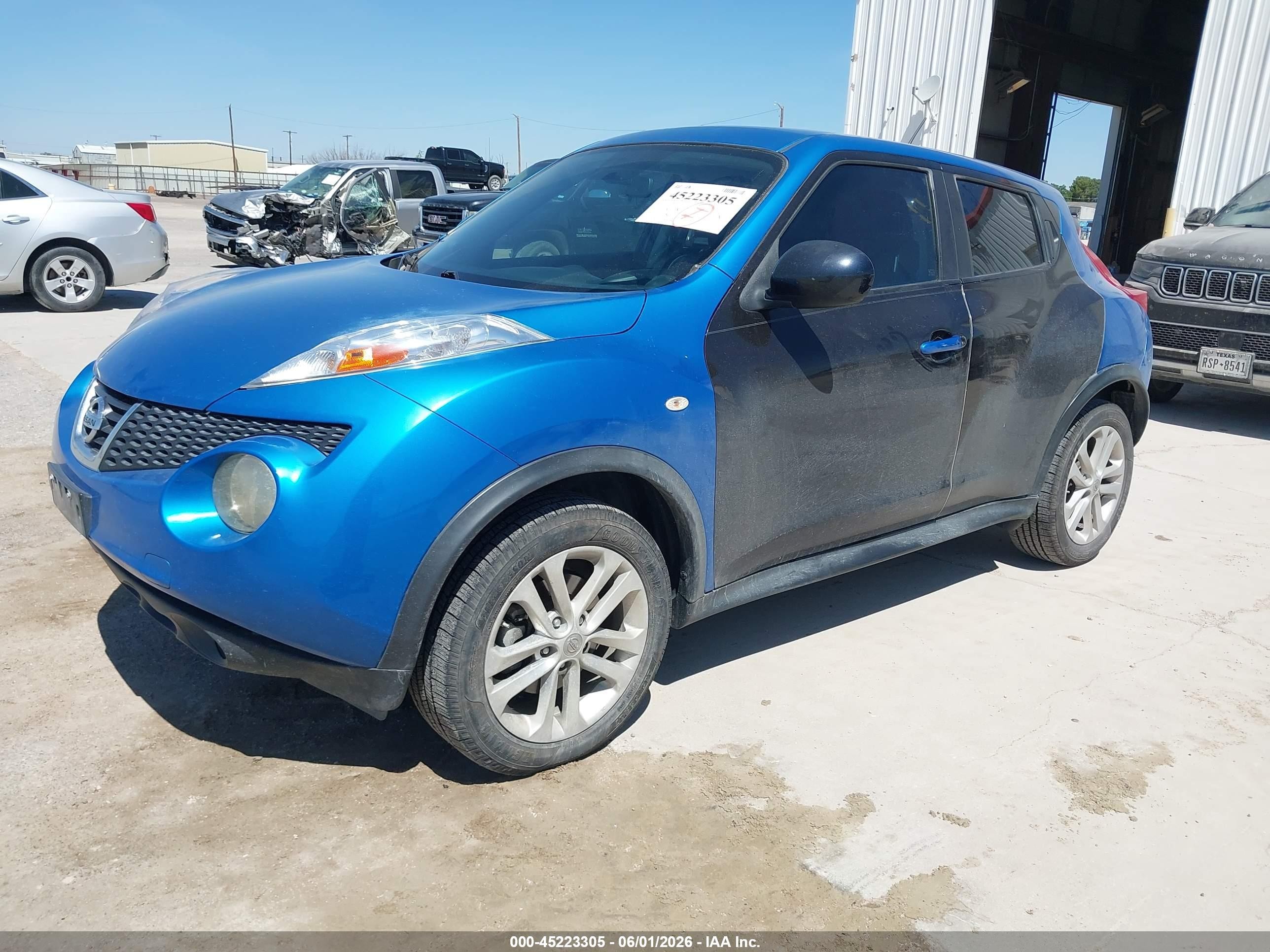 2012 Nissan Juke Sv Blue vin: JN8AF5MR1CT109664