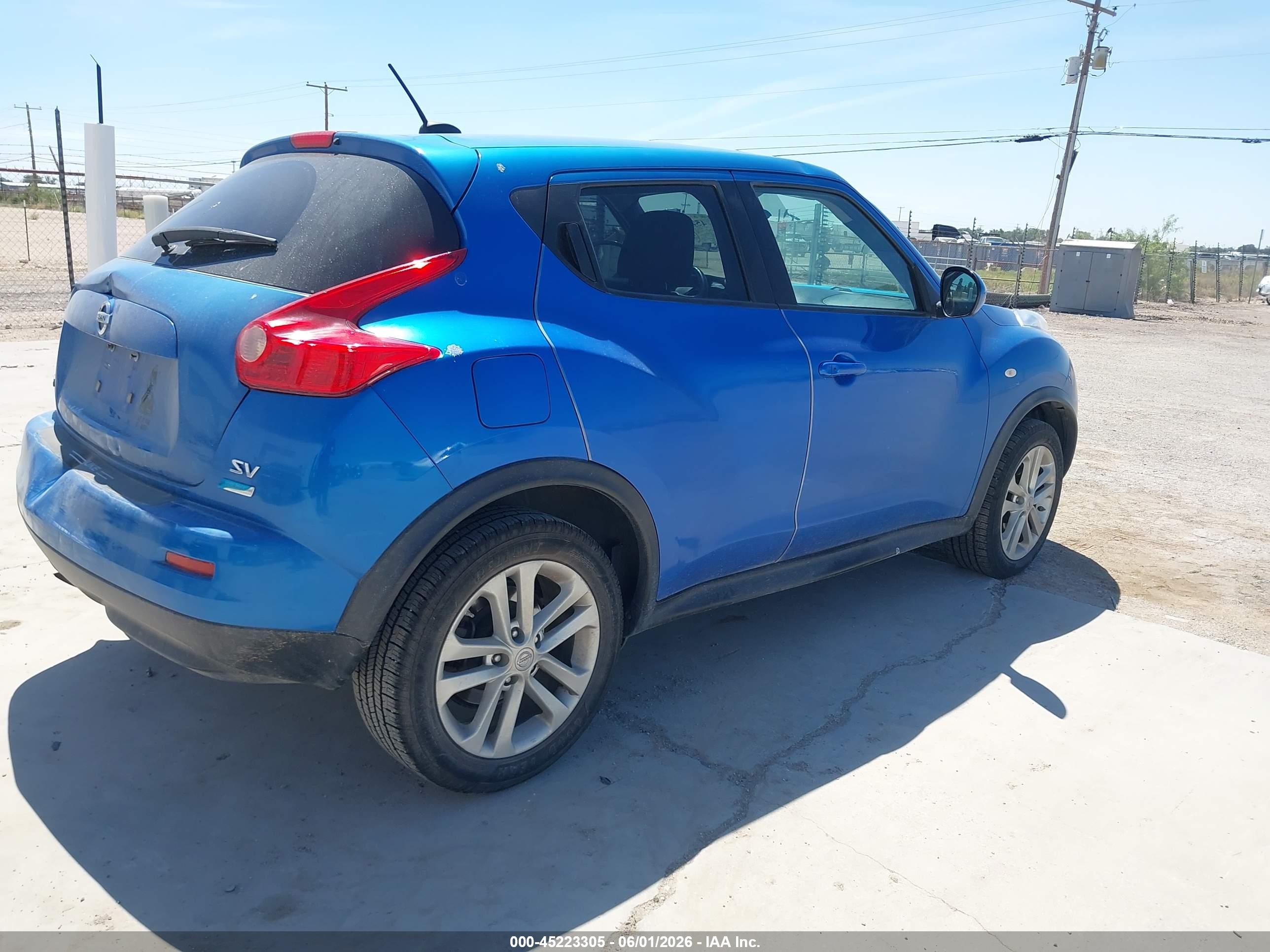 2012 Nissan Juke Sv Blue vin: JN8AF5MR1CT109664