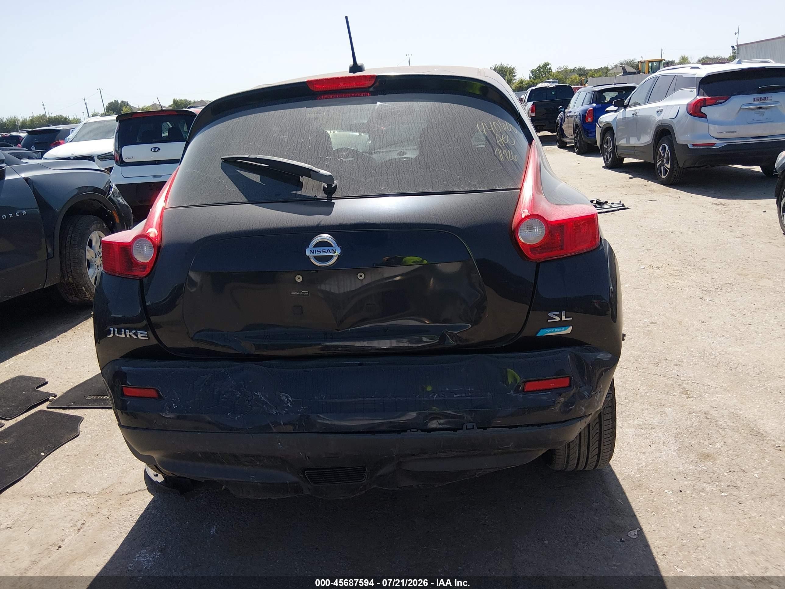 2012 Nissan Juke Sl Black vin: JN8AF5MR1CT112886