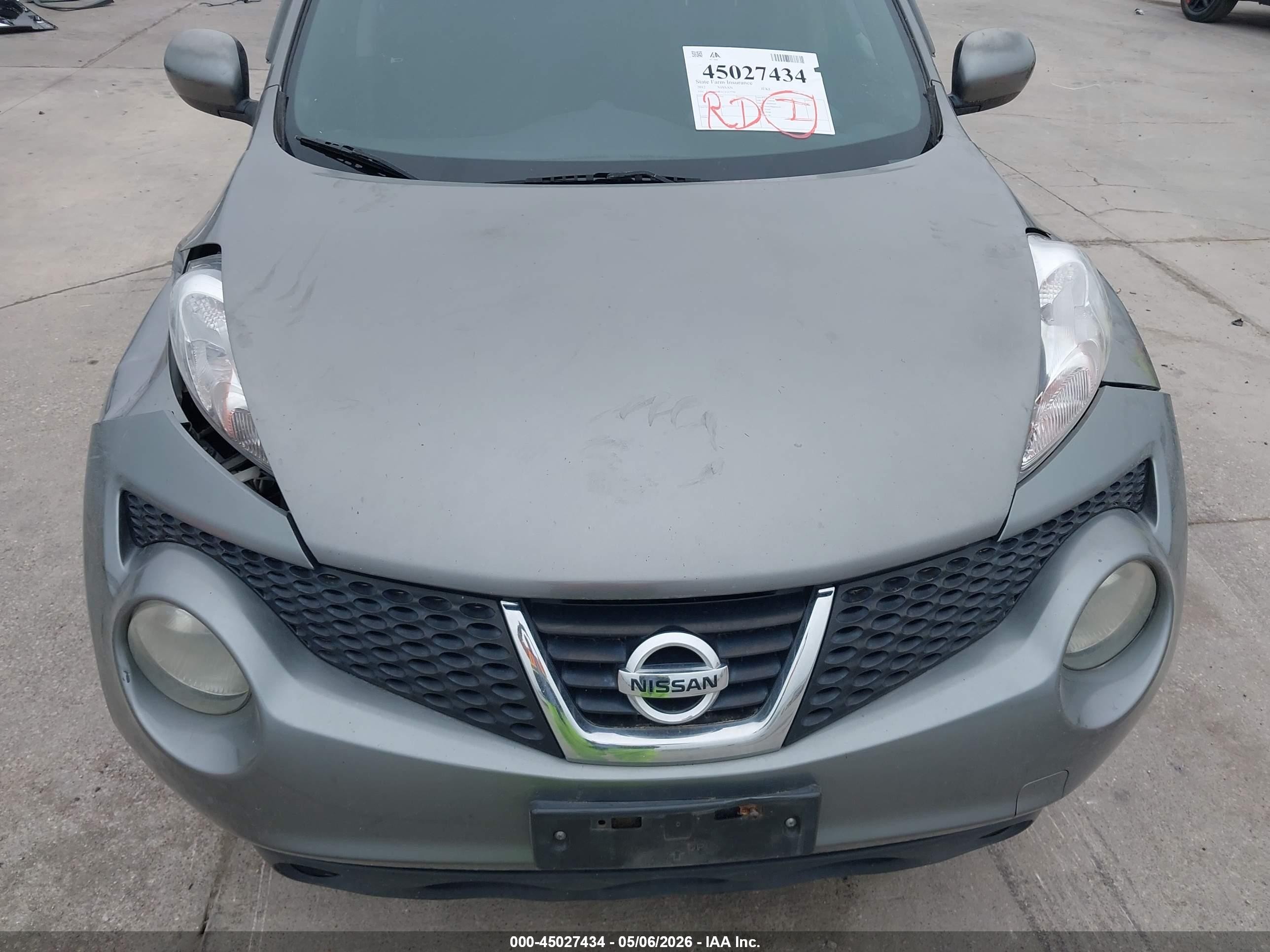 2012 Nissan Juke Sv Green vin: JN8AF5MR1CT117750