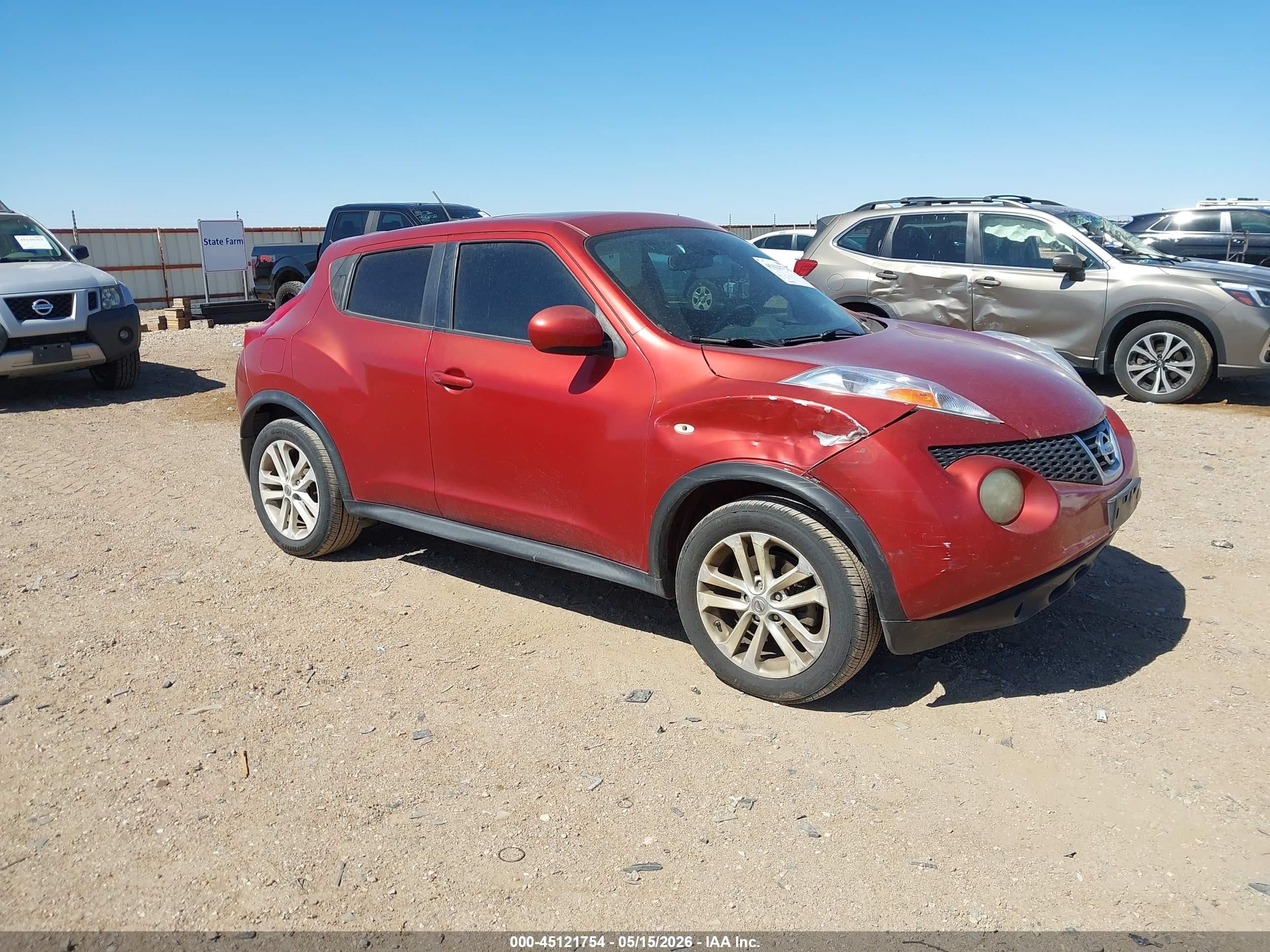 2012 Nissan Juke Sv Красный vin: JN8AF5MR1CT118476