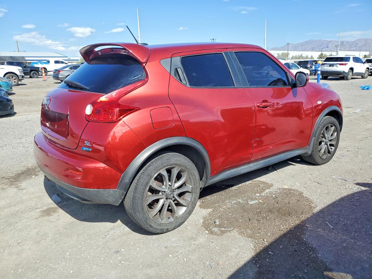 2013 Nissan Juke S Burgundy vin: JN8AF5MR1DT202962