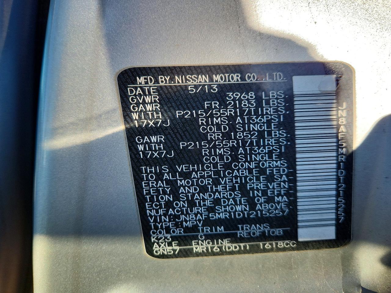 2013 Nissan Juke S Silver vin: JN8AF5MR1DT215257