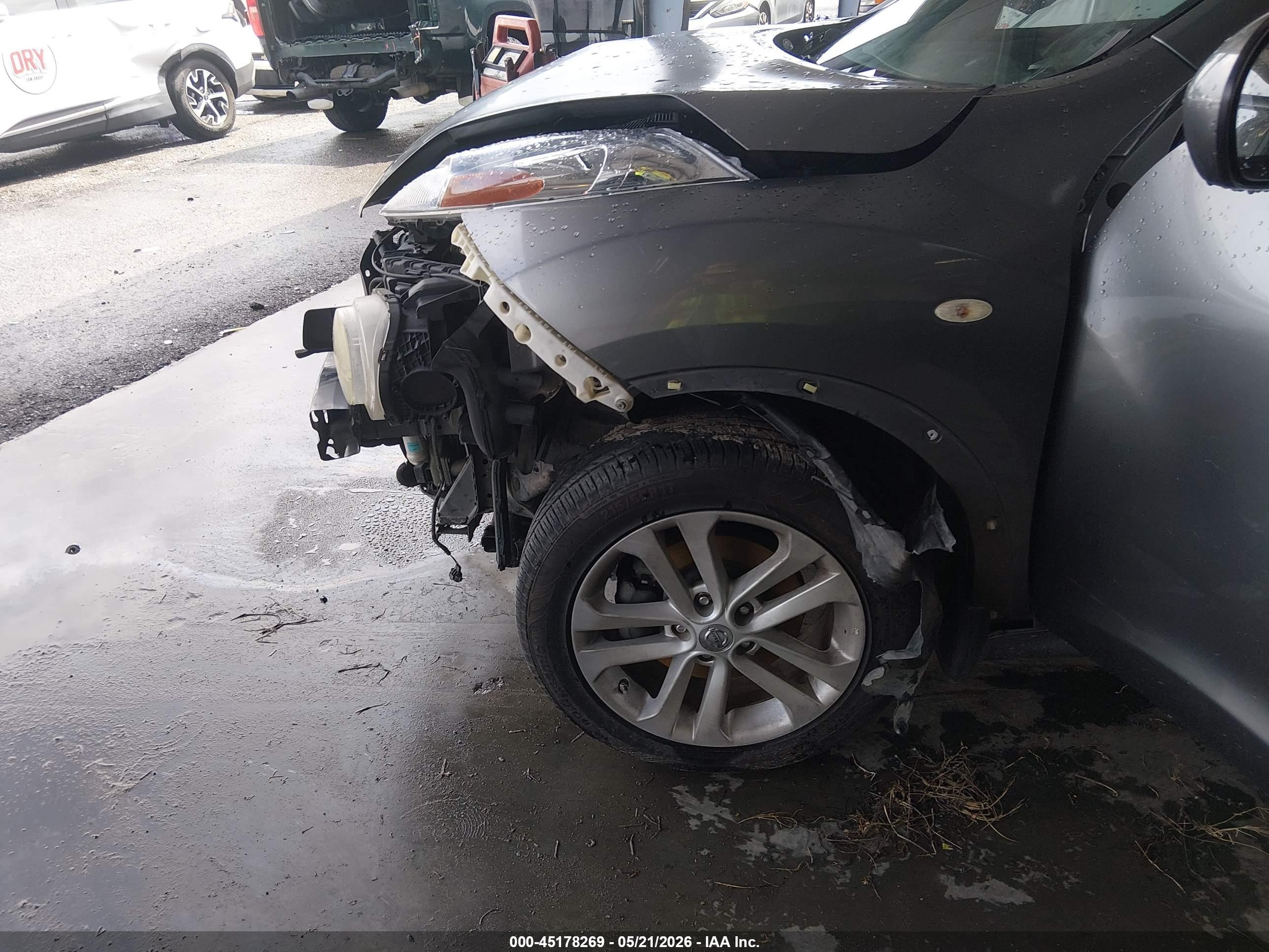 2013 Nissan Juke Sl Серый vin: JN8AF5MR1DT221687