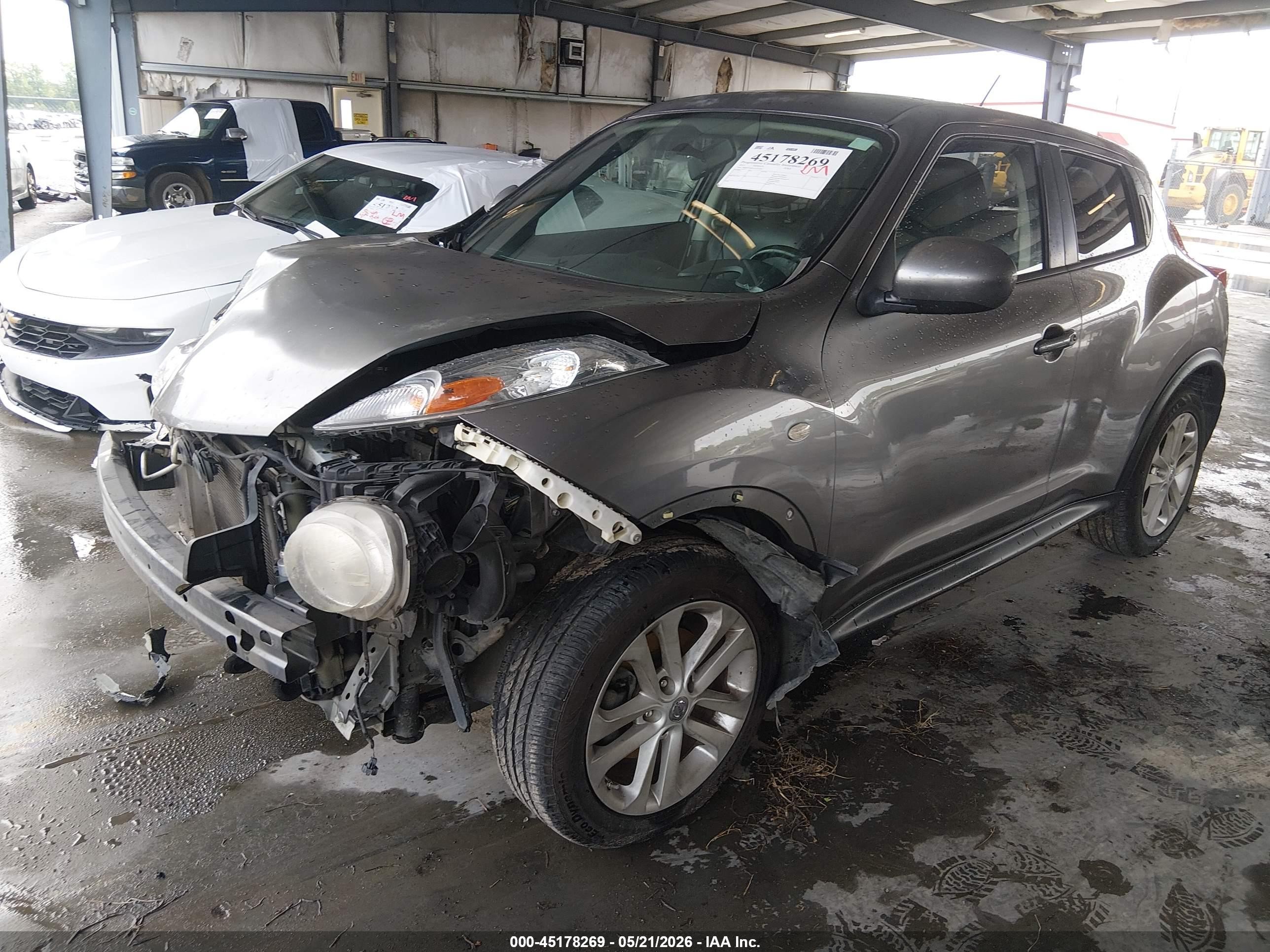 2013 Nissan Juke Sl Серый vin: JN8AF5MR1DT221687
