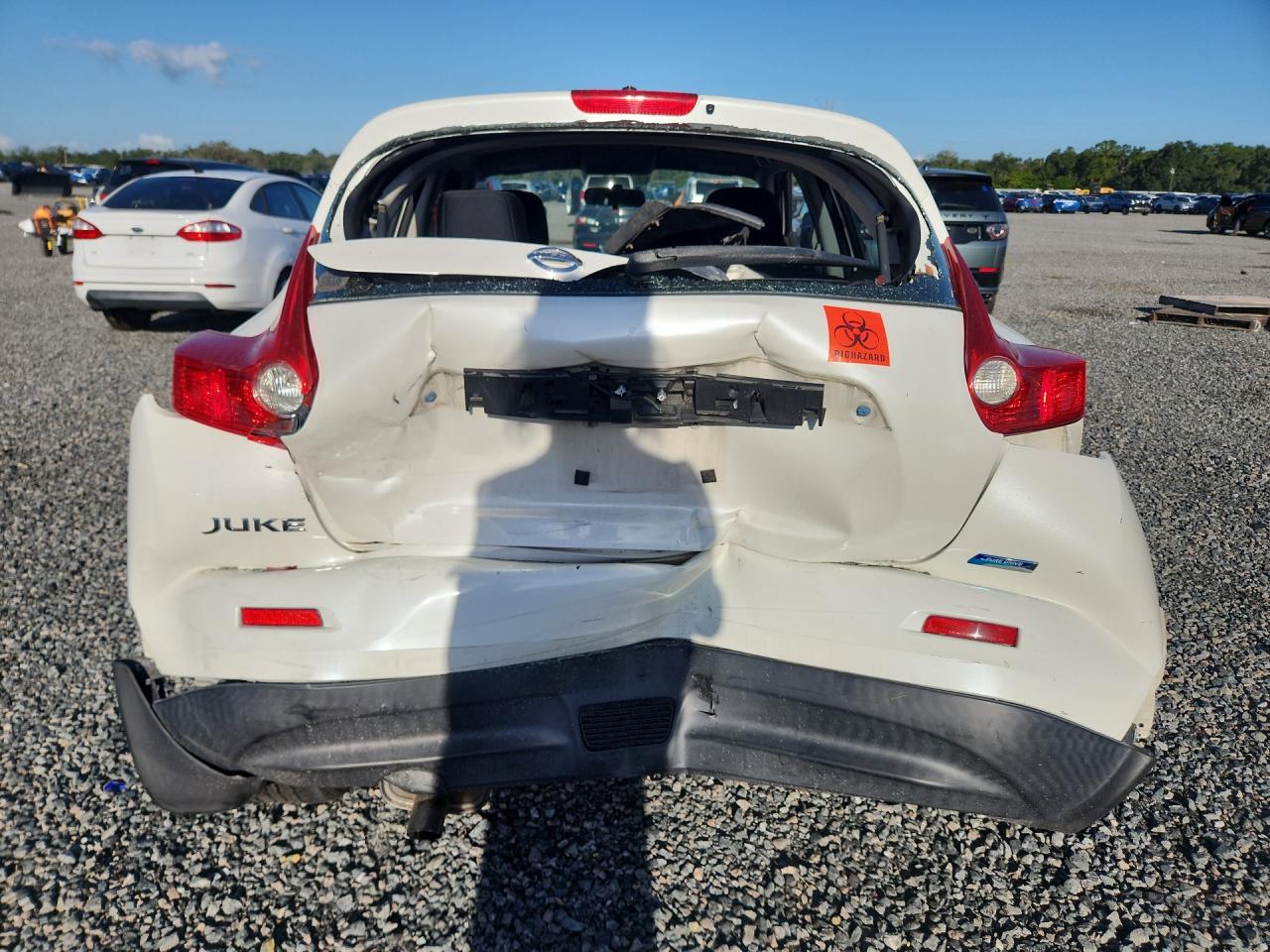 2013 Nissan Juke S White vin: JN8AF5MR1DT225951