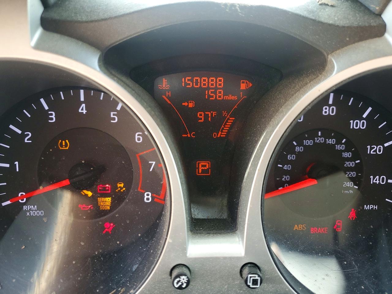 2014 Nissan Juke Sv Серый vin: JN8AF5MR1ET358310